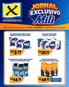 X Supermercados ofertas Exclusivo Mili - Pré-Visualização do folheto da loja X Supermercados, válido de 21/08/2026