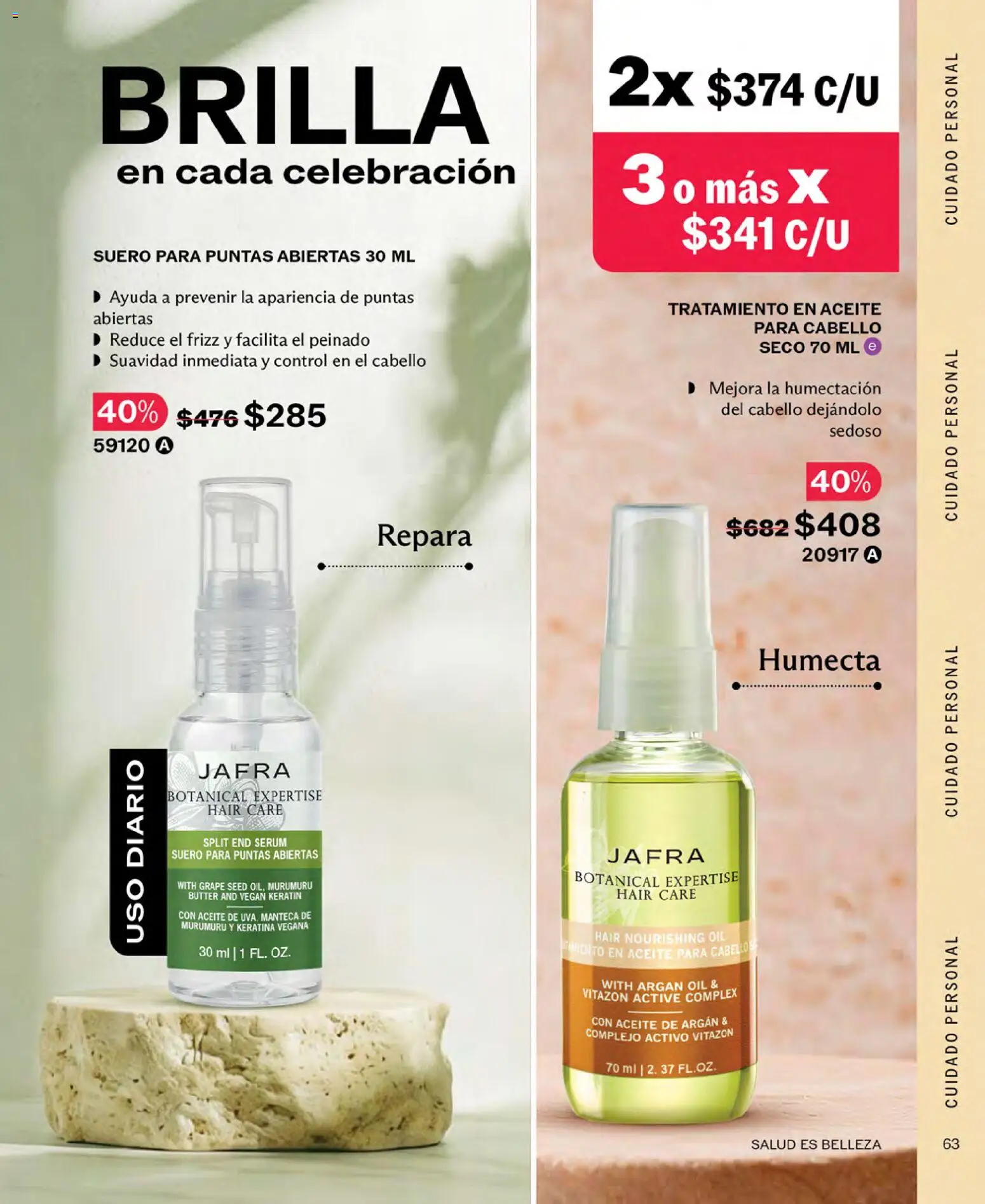 Nuevas ofertas de JAFRA válidas en toda la República Mexicana desde el 01/10/2026. ¡Encuentra las mejores ofertas en JAFRA catálogo! | Página: 63