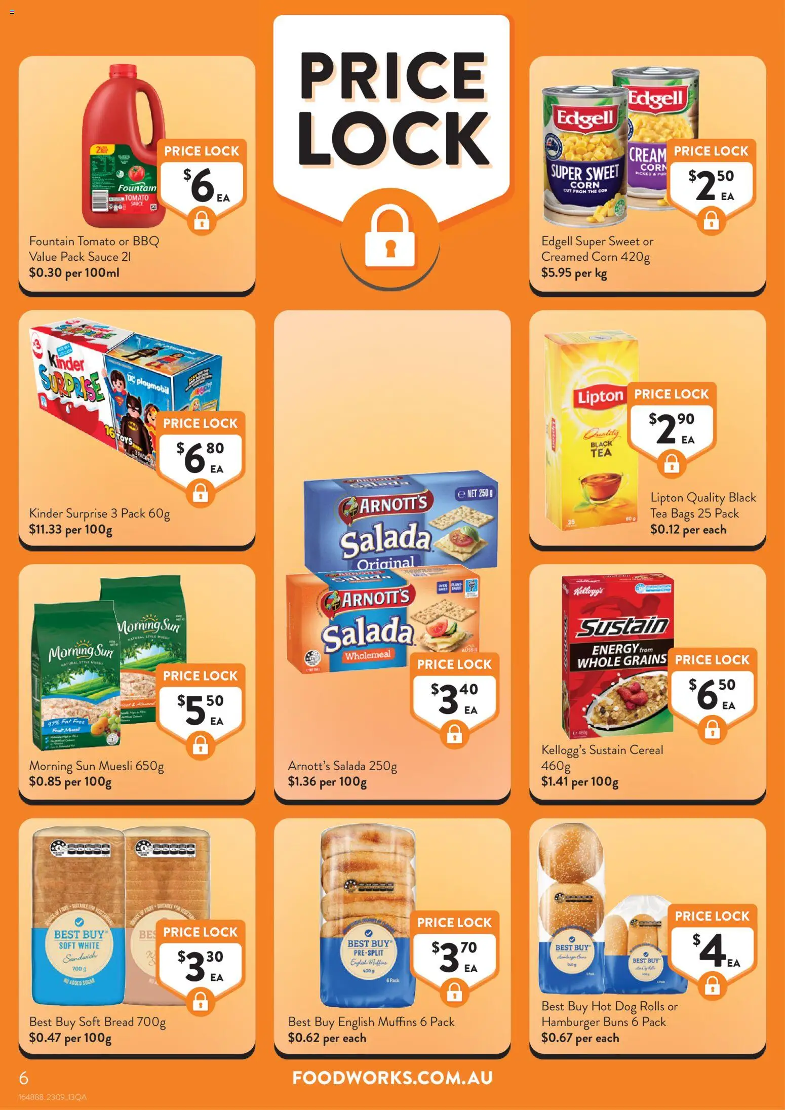 Foodworks catalogue - valid from 23/09/2026 | Page: 6 | Products: Grains, Tea, Sauce, Muesli