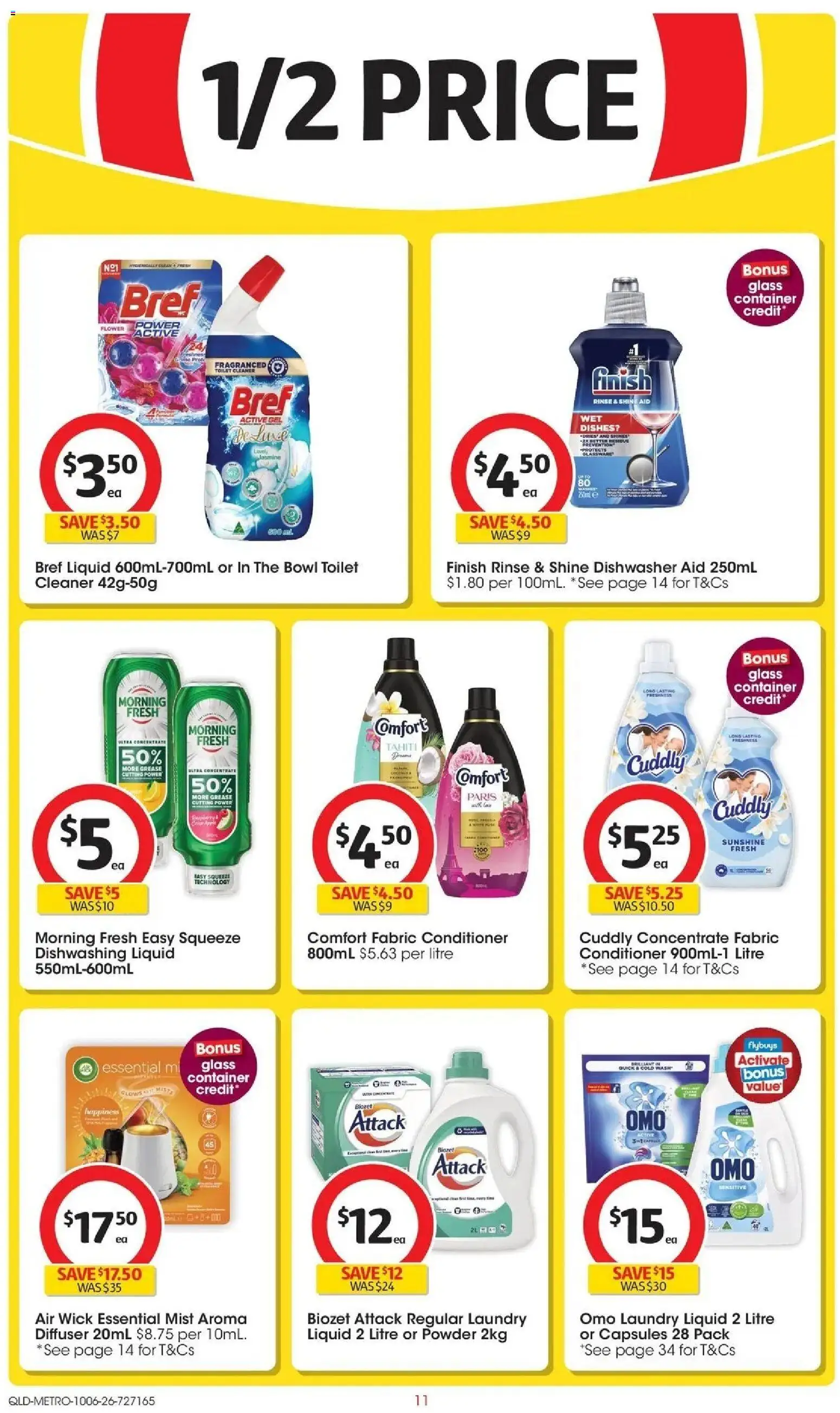 Coles catalogue - valid from 09.06.2026 | Page: 11 | Products: Toilet, Conditioner, Laundry, Dishwasher