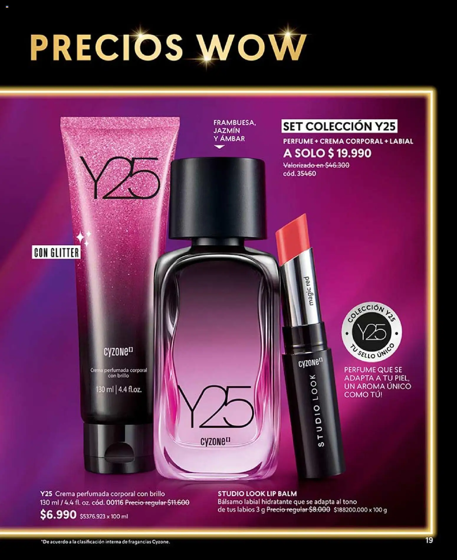 Catálogo CyZone Campaña 7 │ válido desde el 18.04.2026 | Página: 19 | Productos: Glitter, Perfume, Labial, Crema