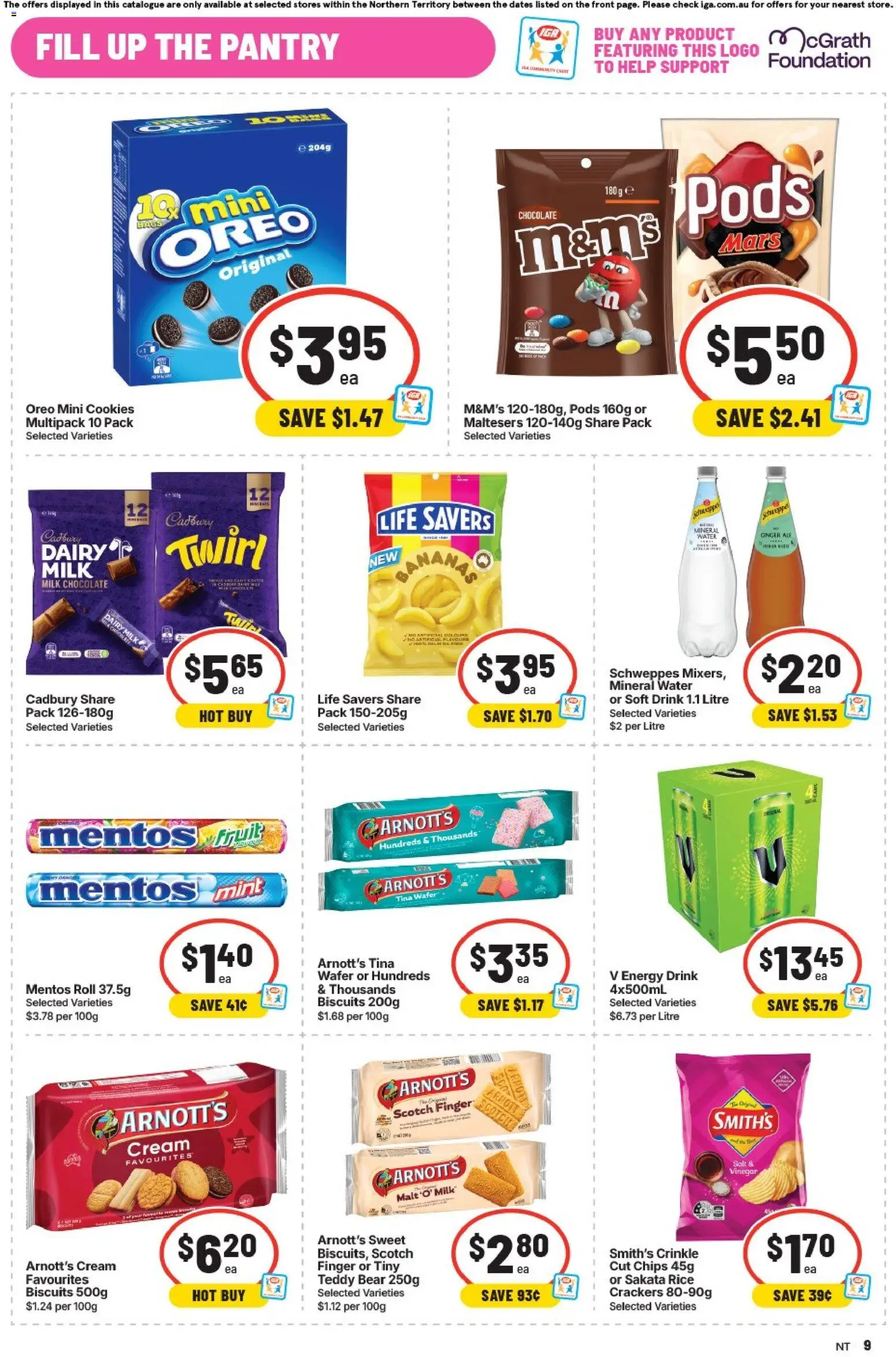 IGA catalogue - valid from 09/09/2026 | Page: 10 | Products: Milk, Chocolate, Ginger, Oreo