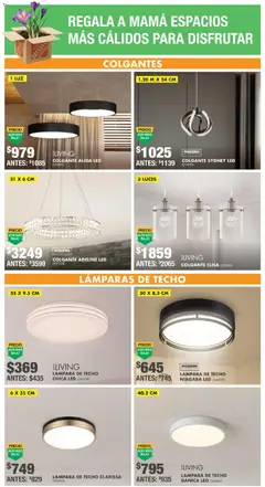 Vista previa de Home Depot catálogo, nuevo folleto de la tienda, válido en México a partir del 16.04.2026 | Página: 8 | Productos: Lámpara