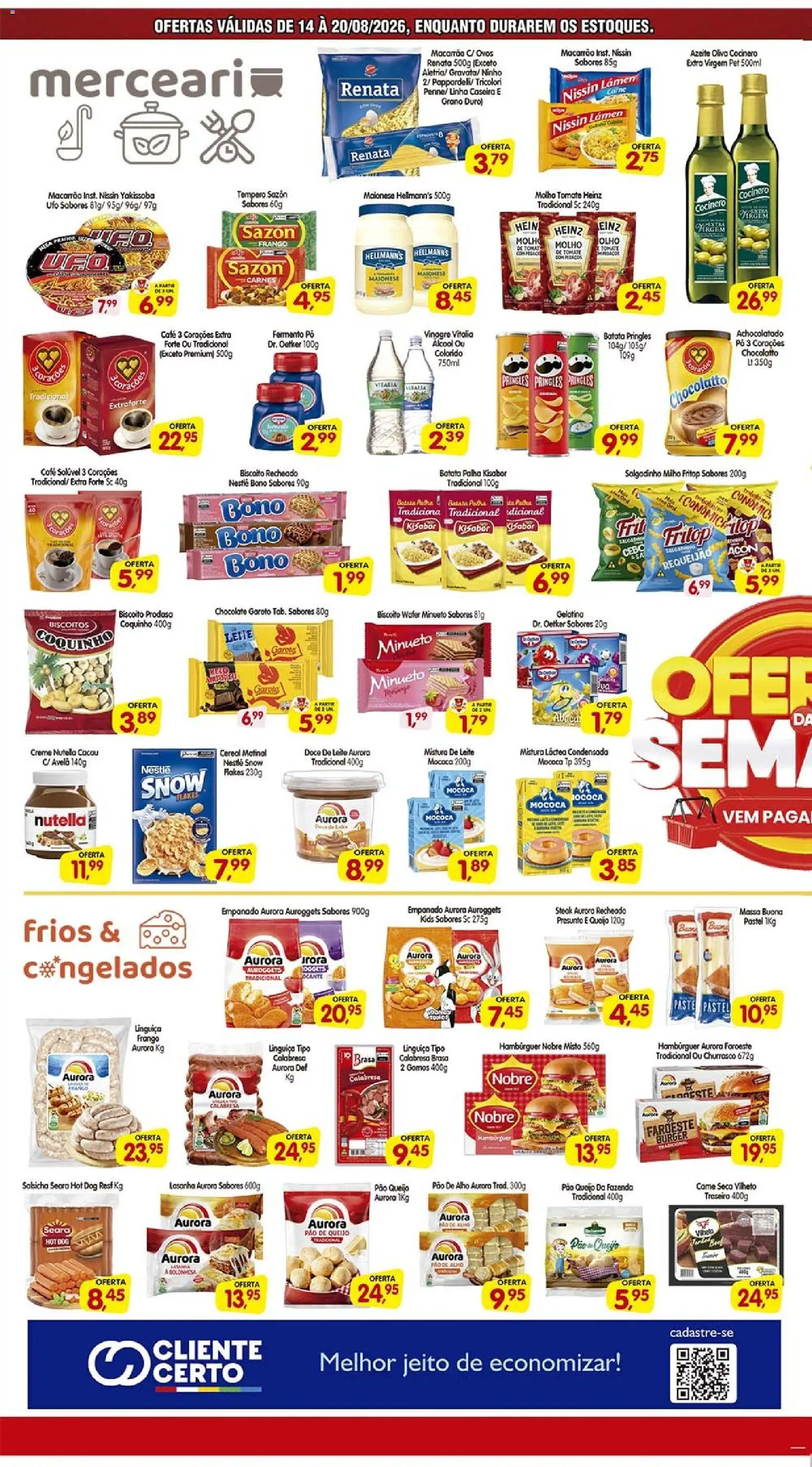 Cercadão Folheto - válido de 18/08/2026 | Página: 2 | Produtos: Alho, Pao de alho, Massa, Hambúrguer