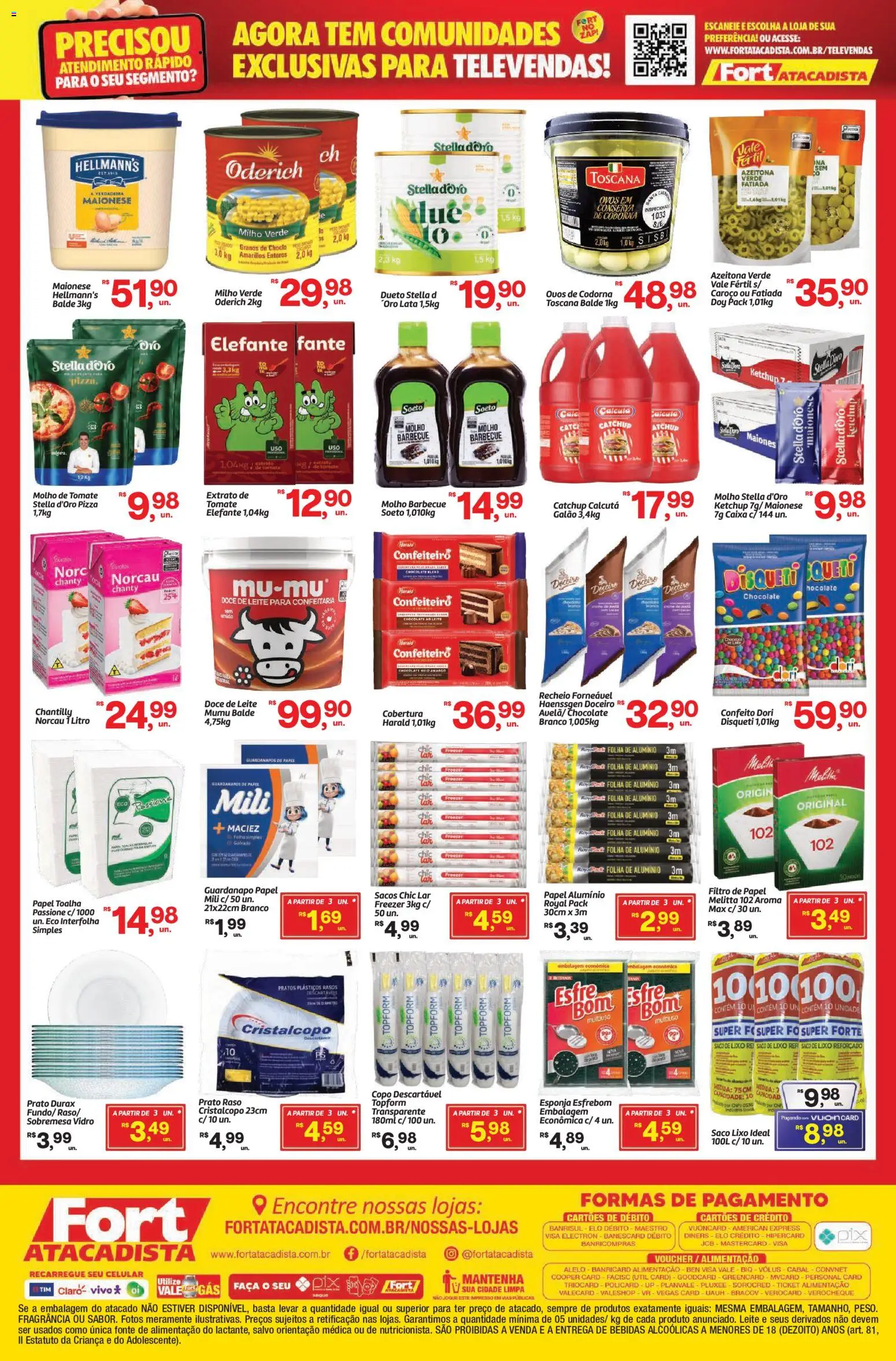 Fort Atacadista Folheto - válido de 14/09/2026 | Página: 2 | Produtos: Faca, Ovos, Ketchup, Balde