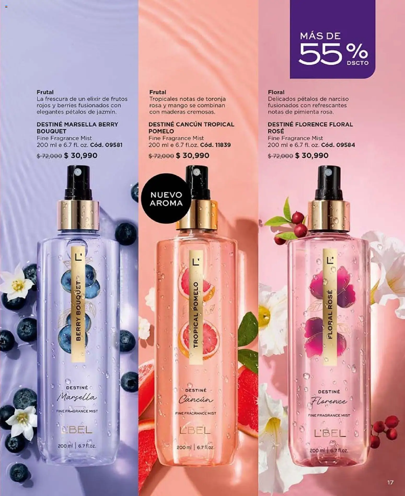 L'Bel revista - valida desde el 30/10/2026 | Página: 17 | Productos: Pimienta, Narciso, Mango, Toronja