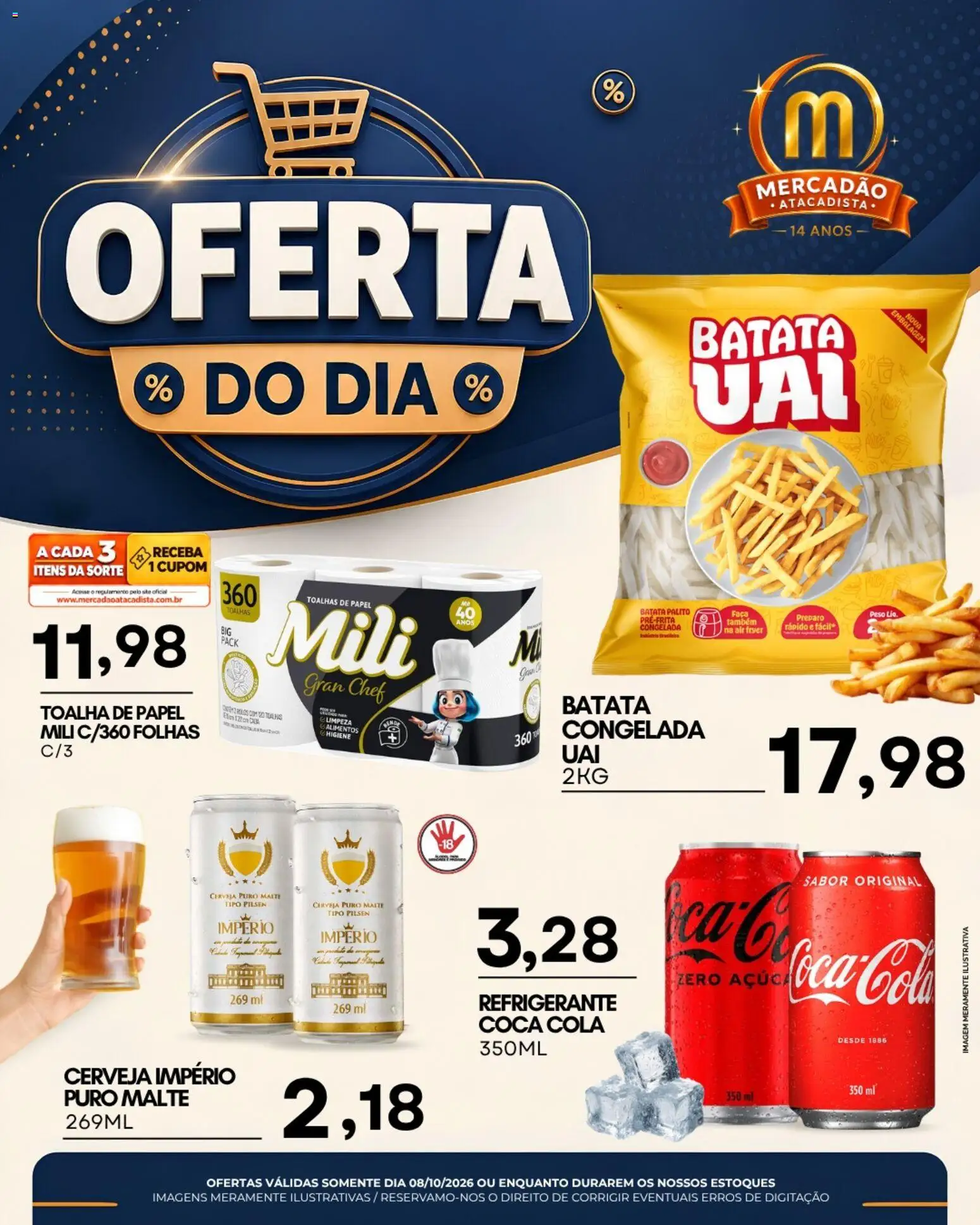 Mercadão Atacadista Folheto - válido de 08/10/2026 | Página: 1