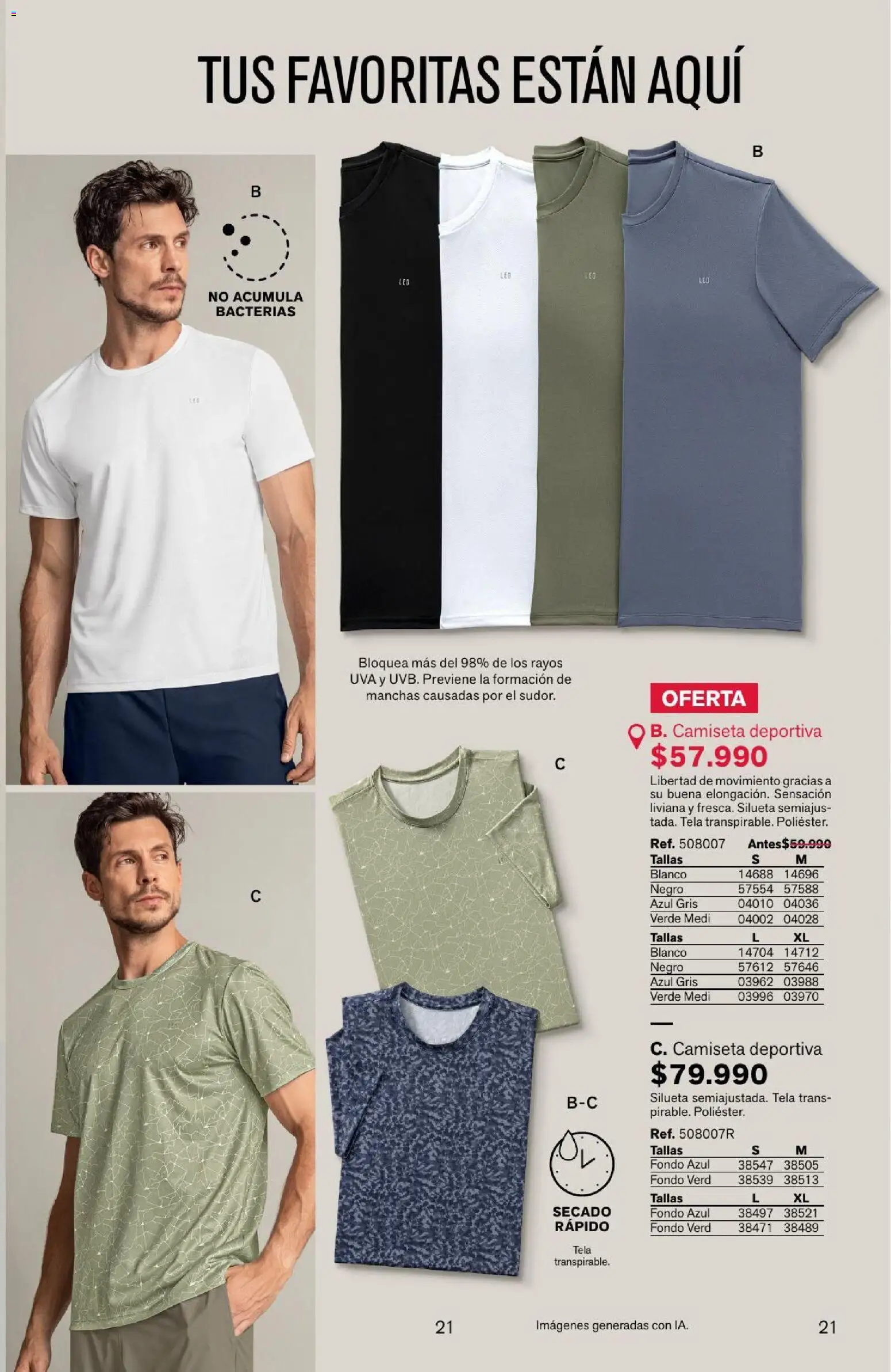 Leonisa revista - valida desde el 04/08/2026 | Página: 21 | Productos: Camiseta, Uva
