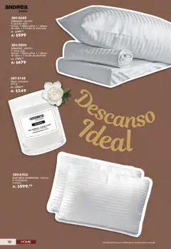Vista previa de Andrea catálogo Lo mejor para tu hogar, nuevo folleto de la tienda, válido en México a partir del 21/06/2026 | Página: 18 | Productos: Cera, Vela, Almohada, Sabanas