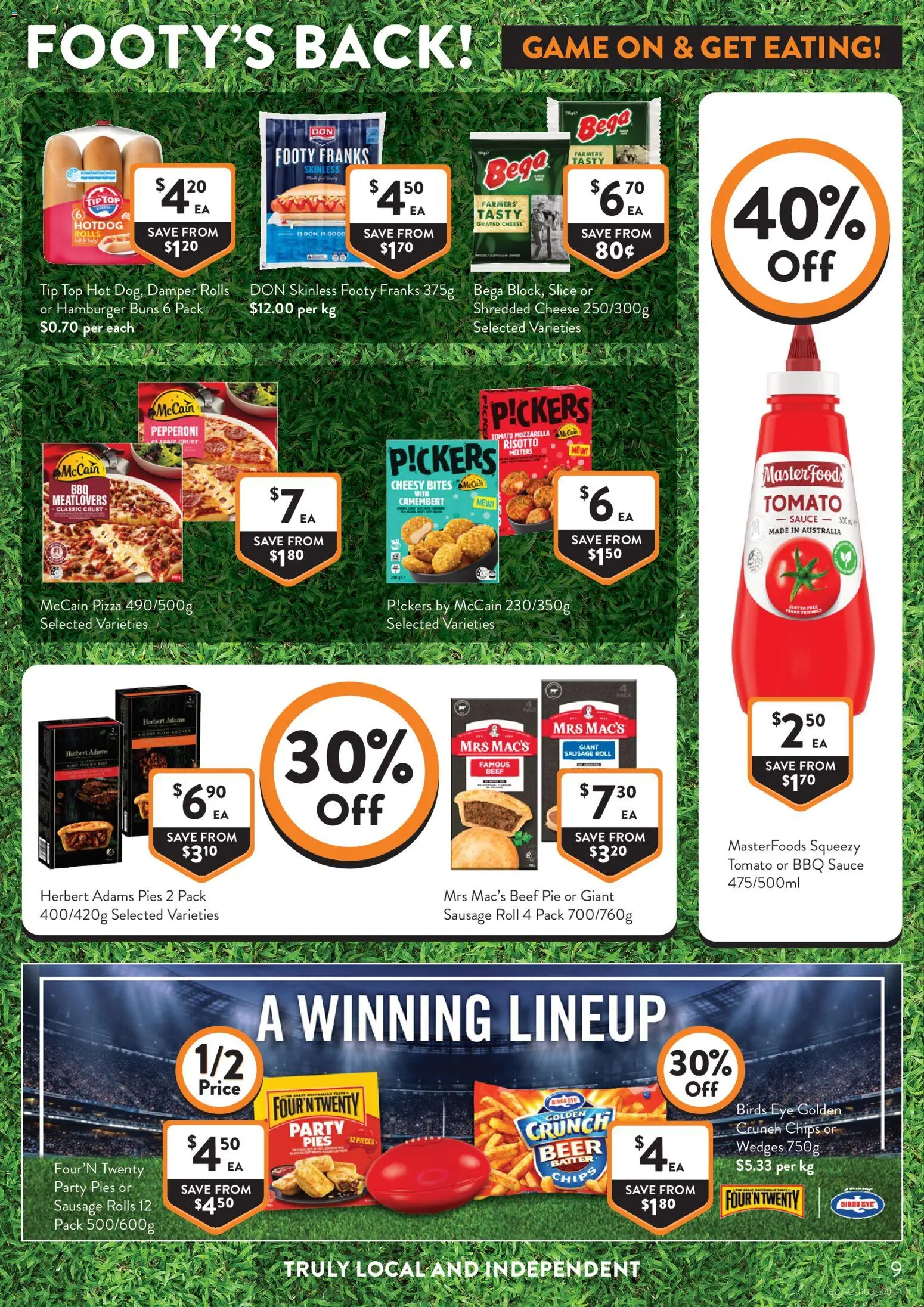 Foodworks catalogue - valid from 11.03.2026 | Page: 9 | Products: BBQ Sauce, Cheese, Chips, Sauce
