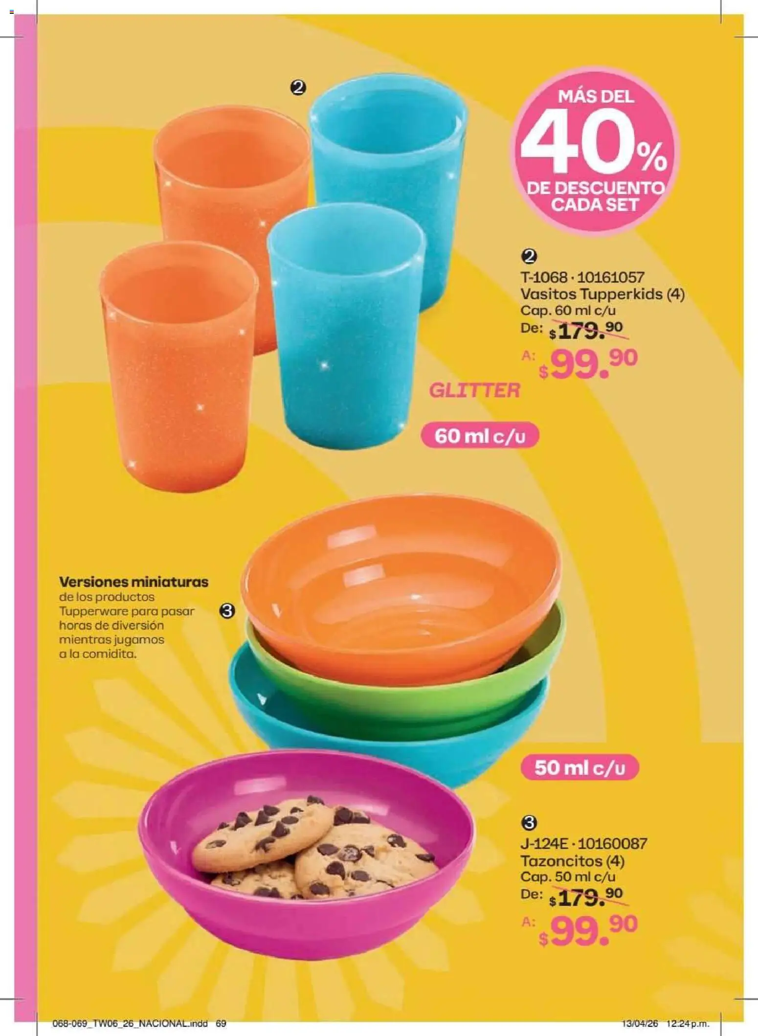 Nuevas ofertas de Tupperware válidas en toda la República Mexicana desde el 18/05/2026. ¡Encuentra las mejores ofertas en Tupperware catálogo! | Página: 69 | Productos: Glitter