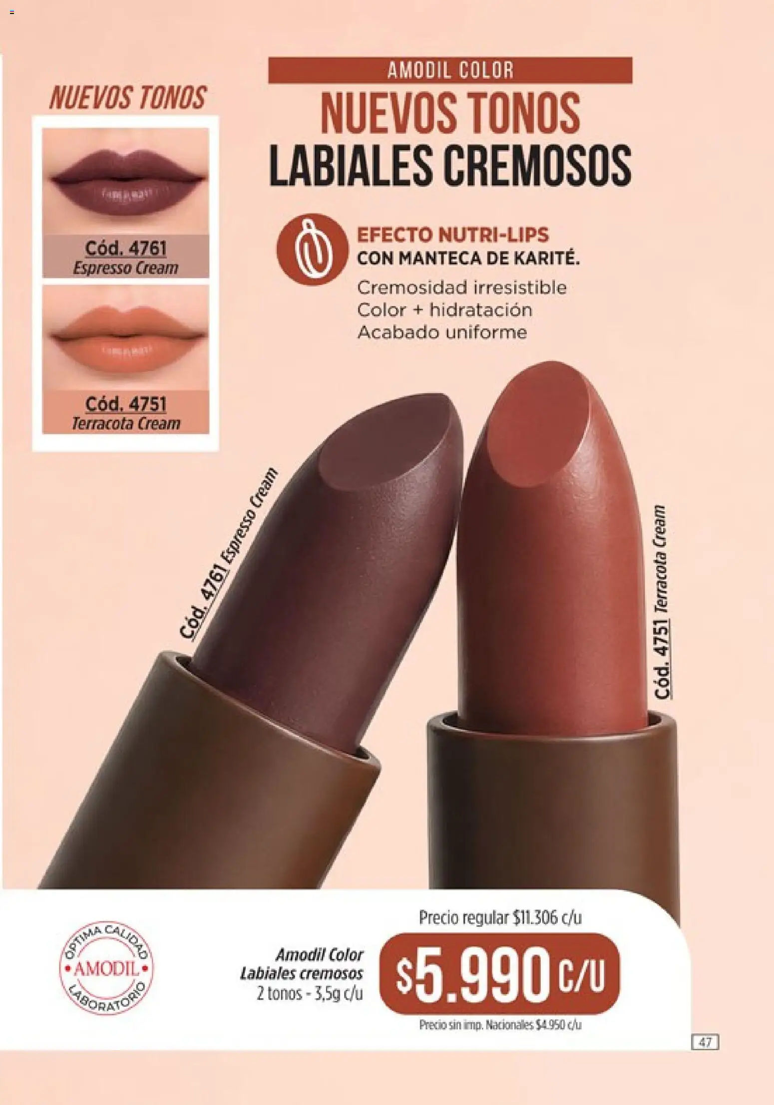 Catálogo Amodil Campaña 12 │ válido desde el 30/06/2026 | Página: 47 | Productos: Manteca
