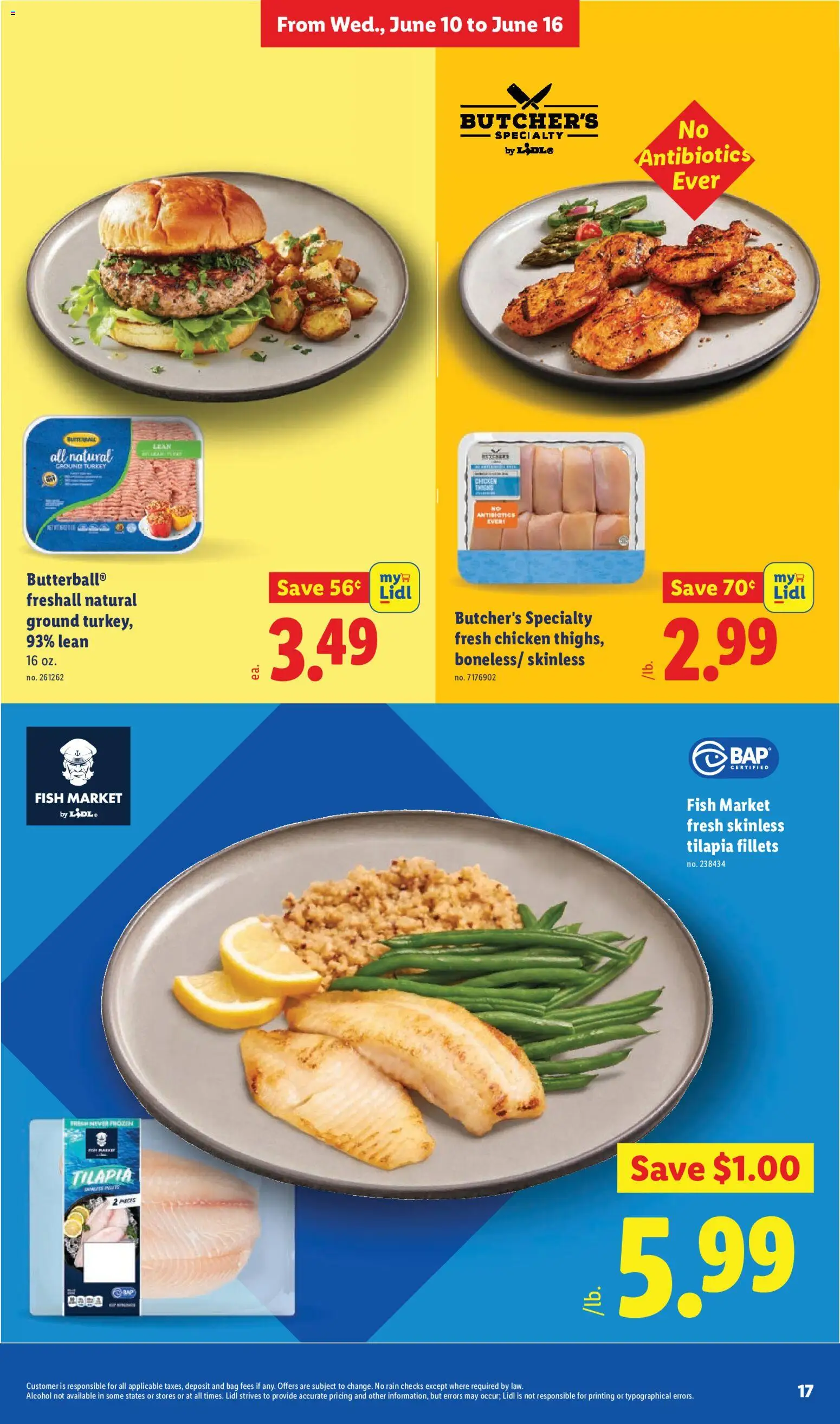 Lidl Weekly Ad - valid from 10.06.2026 | Page: 17 | Products: Fish, Bag