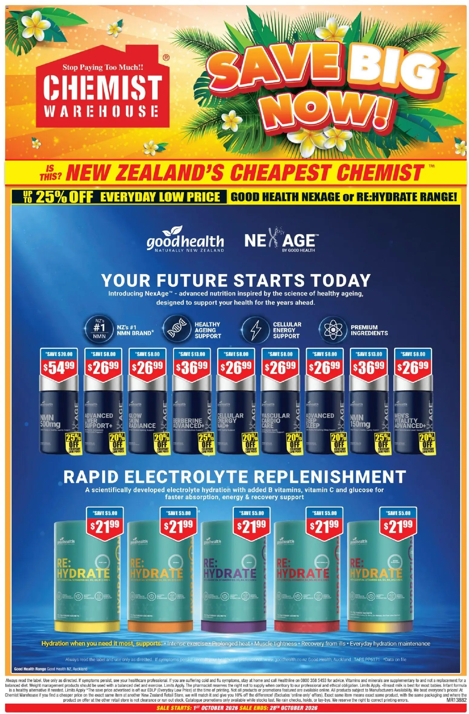 Chemist Warehouse Thursday, October 1 Top Hampers