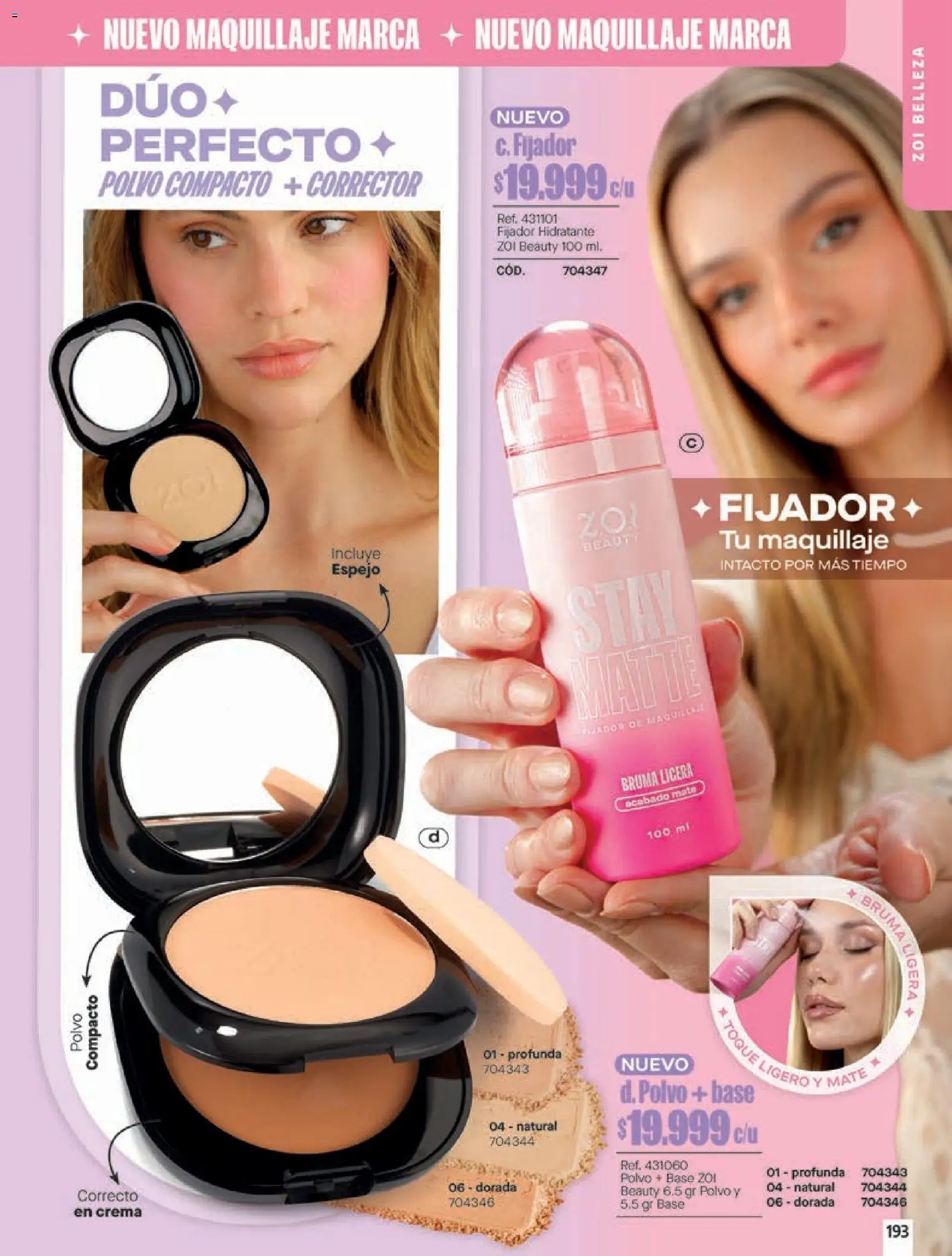 Pacifika revista - valida desde el 03.06.2026 | Página: 194 | Productos: Crema, Fijador, Polvo, Corrector