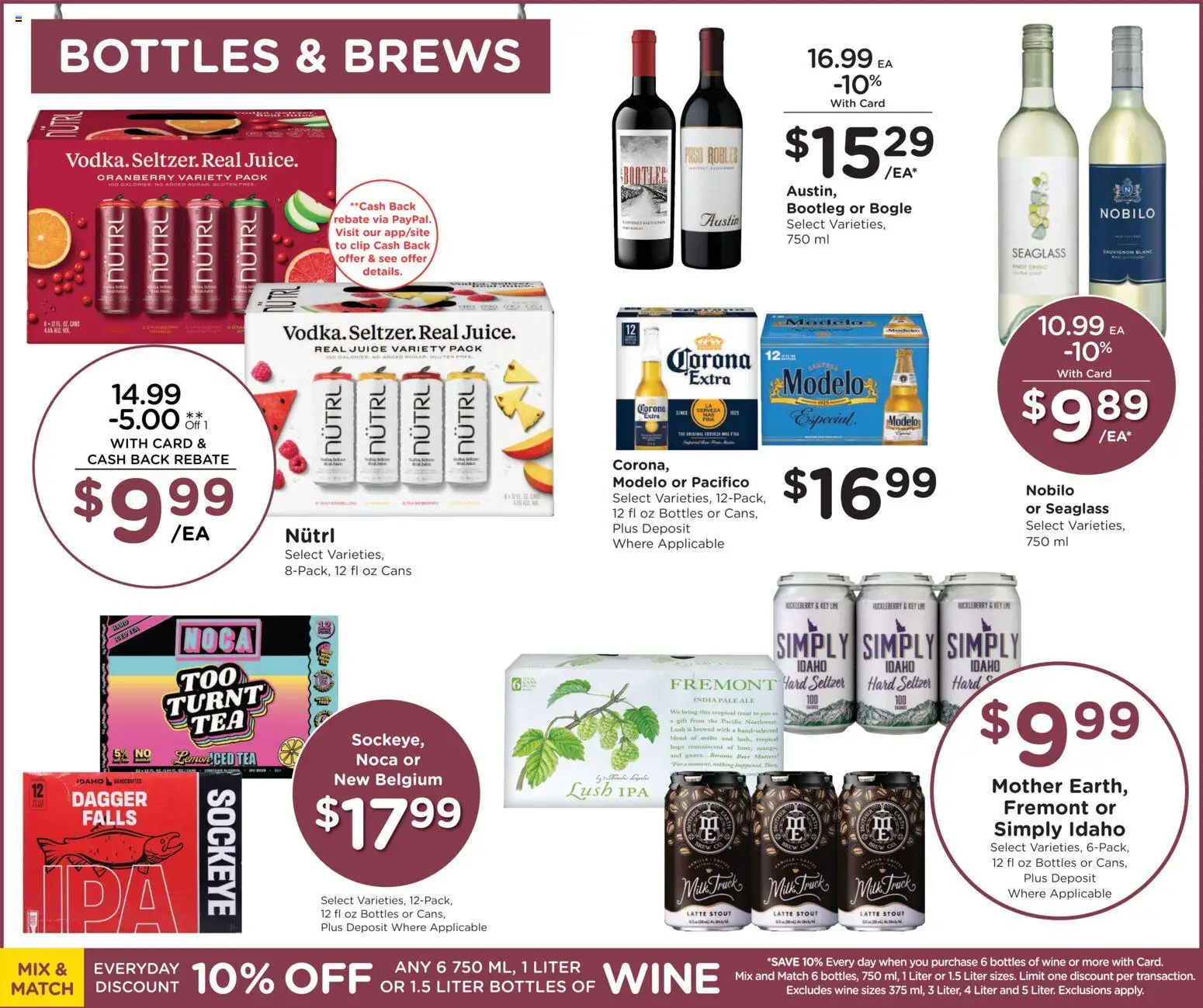 Fred Meyer Weekly Ad - valid from 07/08/2026 | Page: 13 | Products: Clip, Juice, Wine, Beer