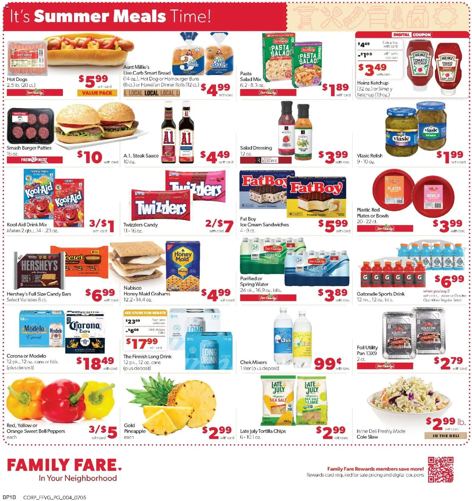 Family Fare Weekly Ad - MI - valid from 07/05/2026 | Page: 4 | Products: Pineapple, Ketchup, Sauce, Salt