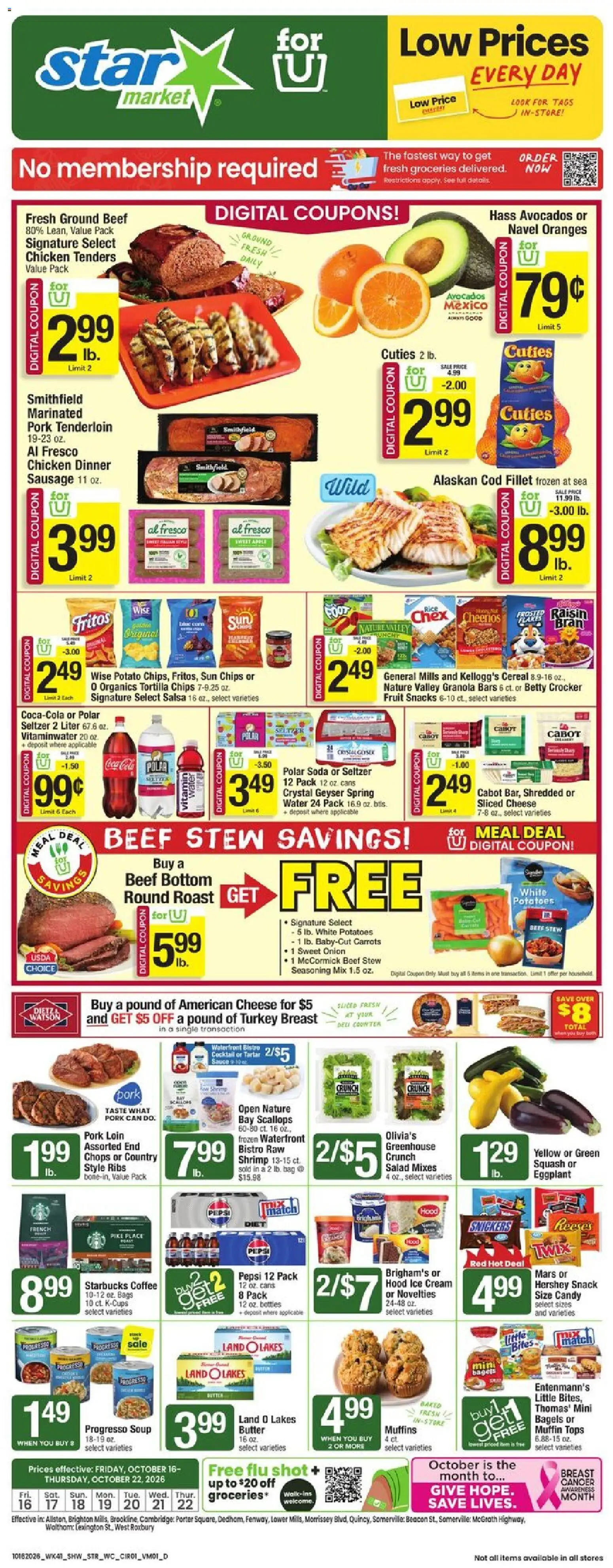 Star Market Weekly Ad - valid from 10/16/2026 | Page: 1