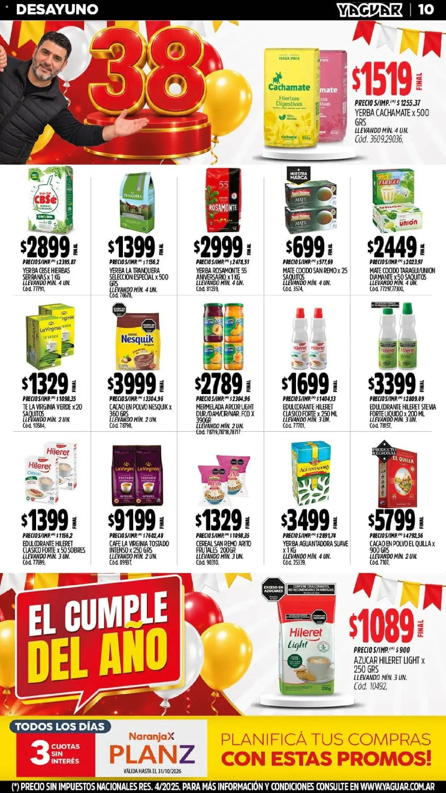 Yaguar - Oferta Semanal Santa Fé │ válido desde el 12/10/2026 | Página: 12