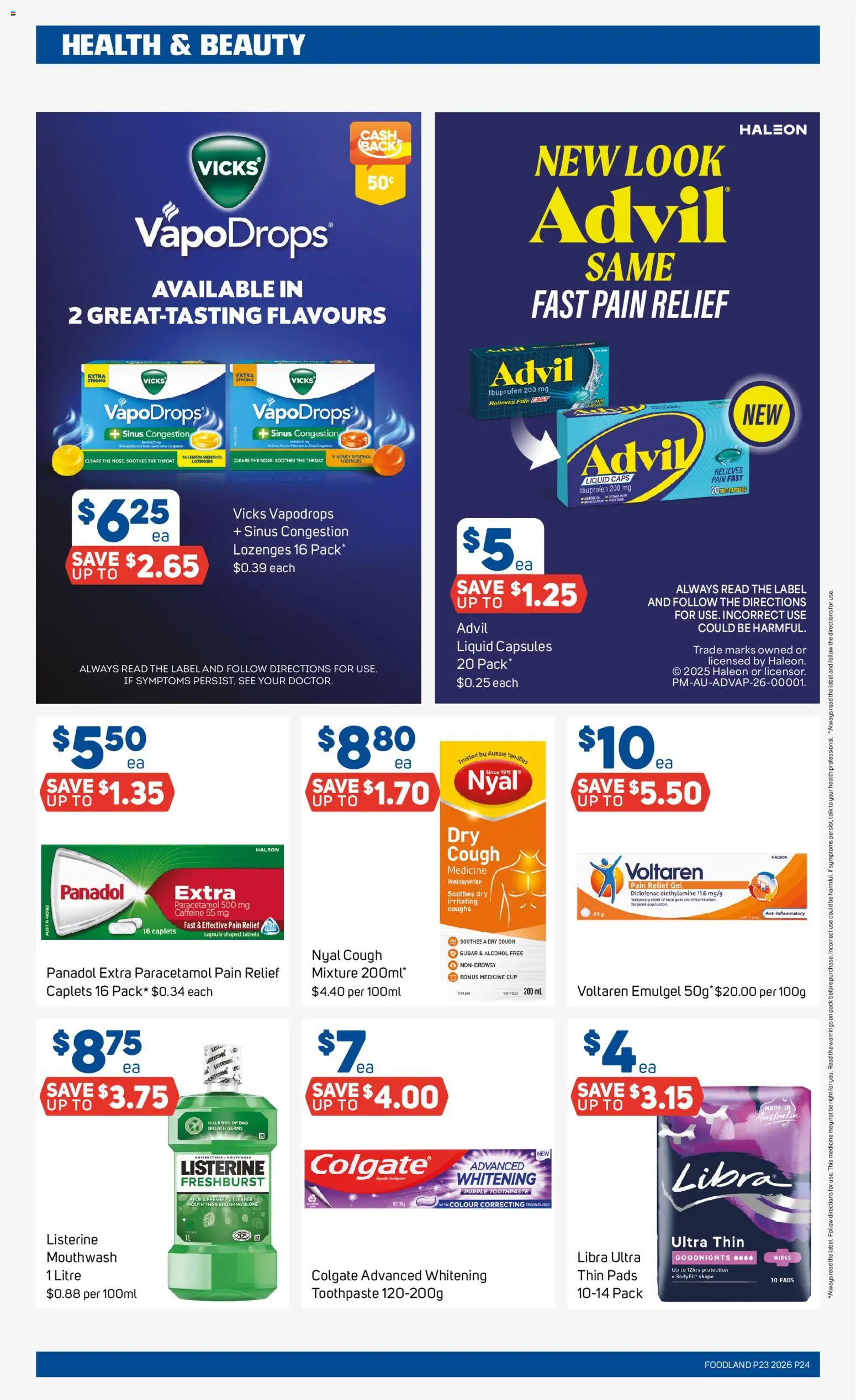 Foodland catalogue - valid from 03.06.2026 | Page: 24 | Products: Honey, Toothpaste, Sinus, Tablets