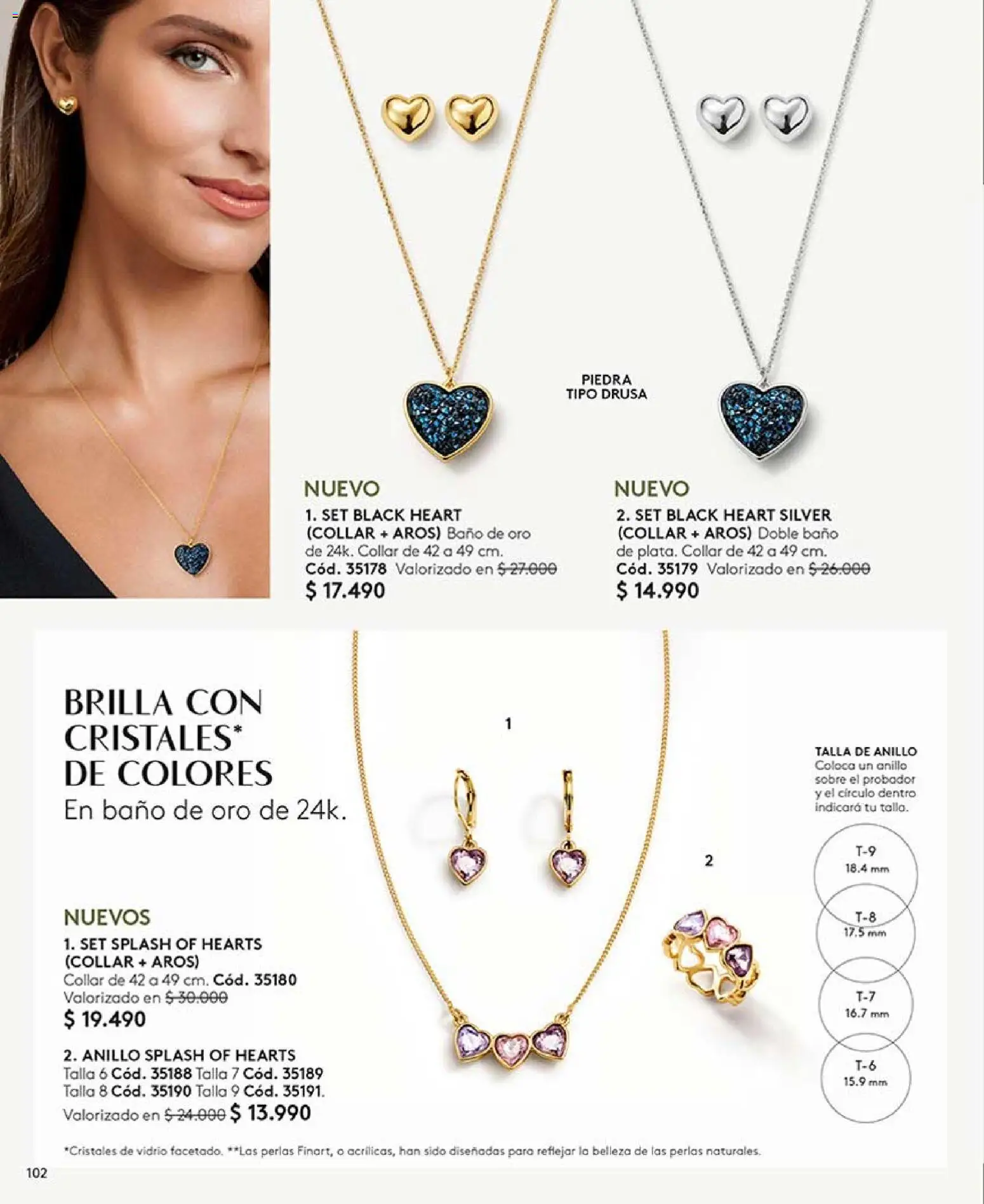 Catálogo Ésika Campaña 11 │ válido desde el 15.06.2026 | Página: 102 | Productos: Baño, Collar, Aros, Anillo