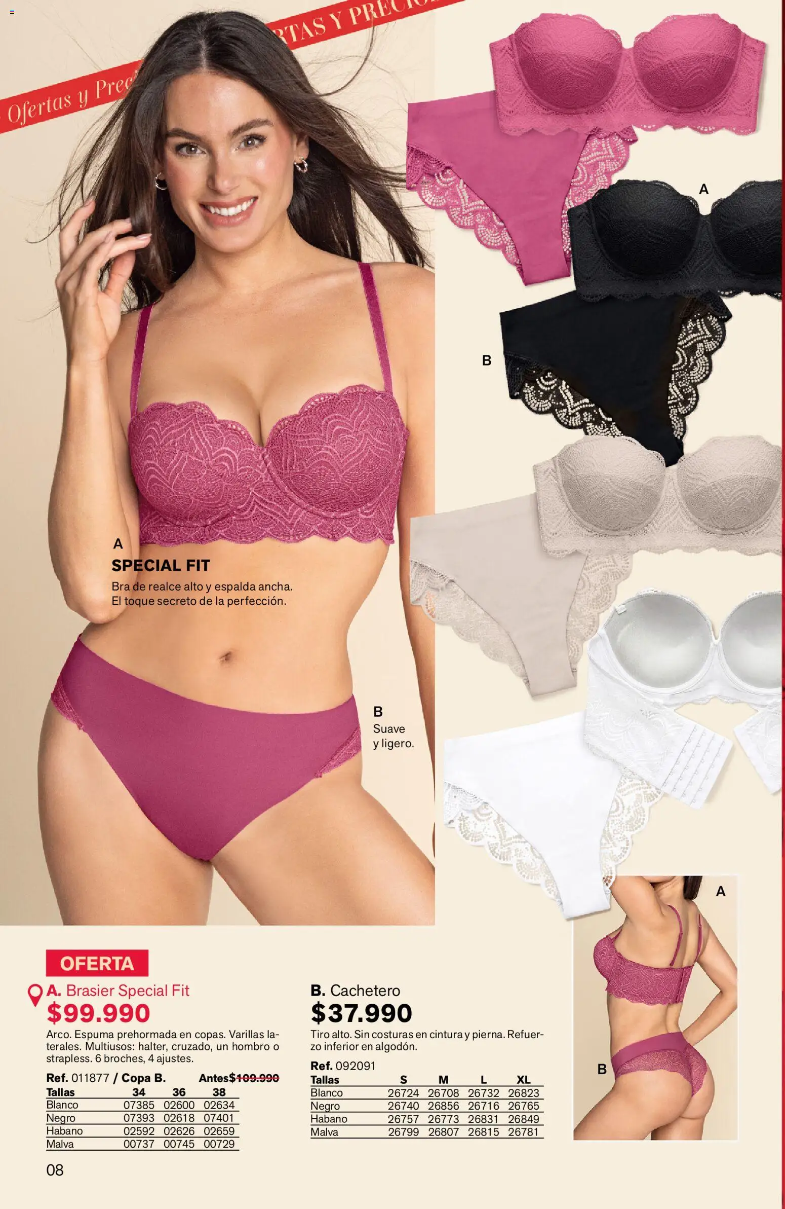 Leonisa revista - valida desde el 25/06/2026 | Página: 8 | Productos: Espuma, Brasier, Cachetero
