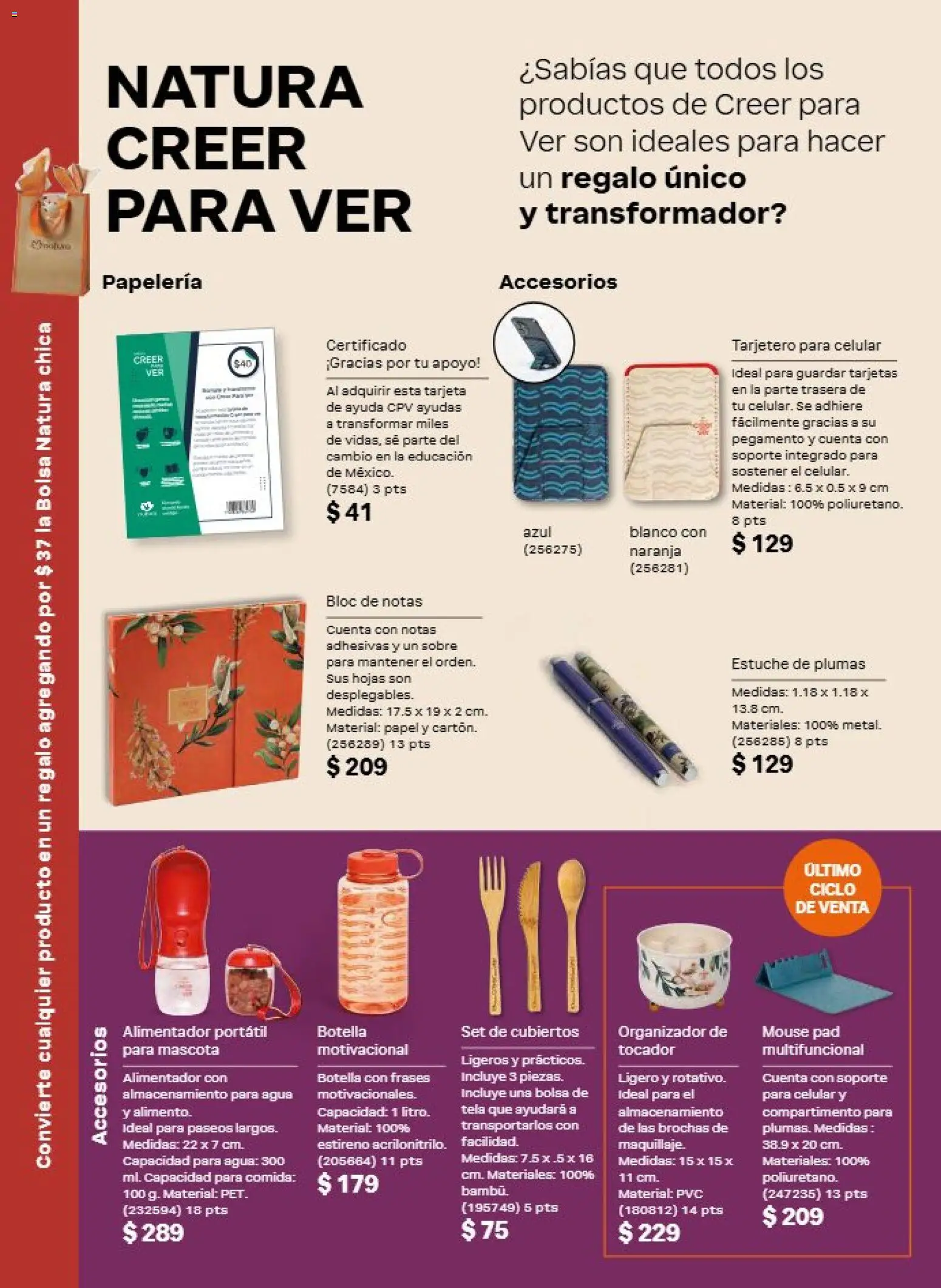 Nuevas ofertas de Natura válidas en toda la República Mexicana desde el 21/08/2026. ¡Encuentra las mejores ofertas en Natura campaña 13 2026! | Página: 152 | Productos: Agua, Botella, Maquillaje, Sobre