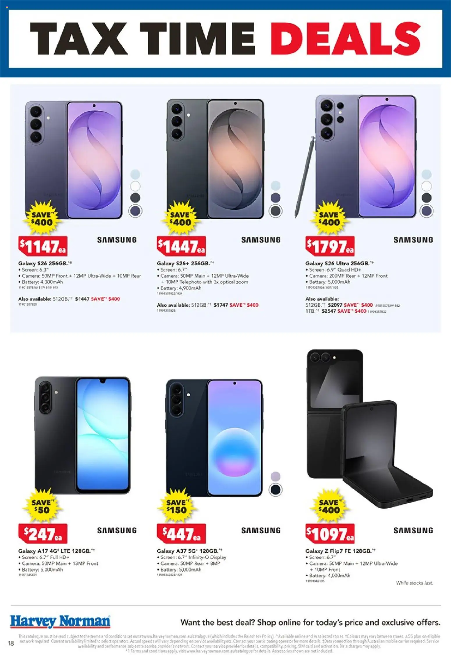 Harvey Norman catalogue - valid from 05.06.2026 | Page: 18 | Products: Battery, Camera, Screen, Mobile