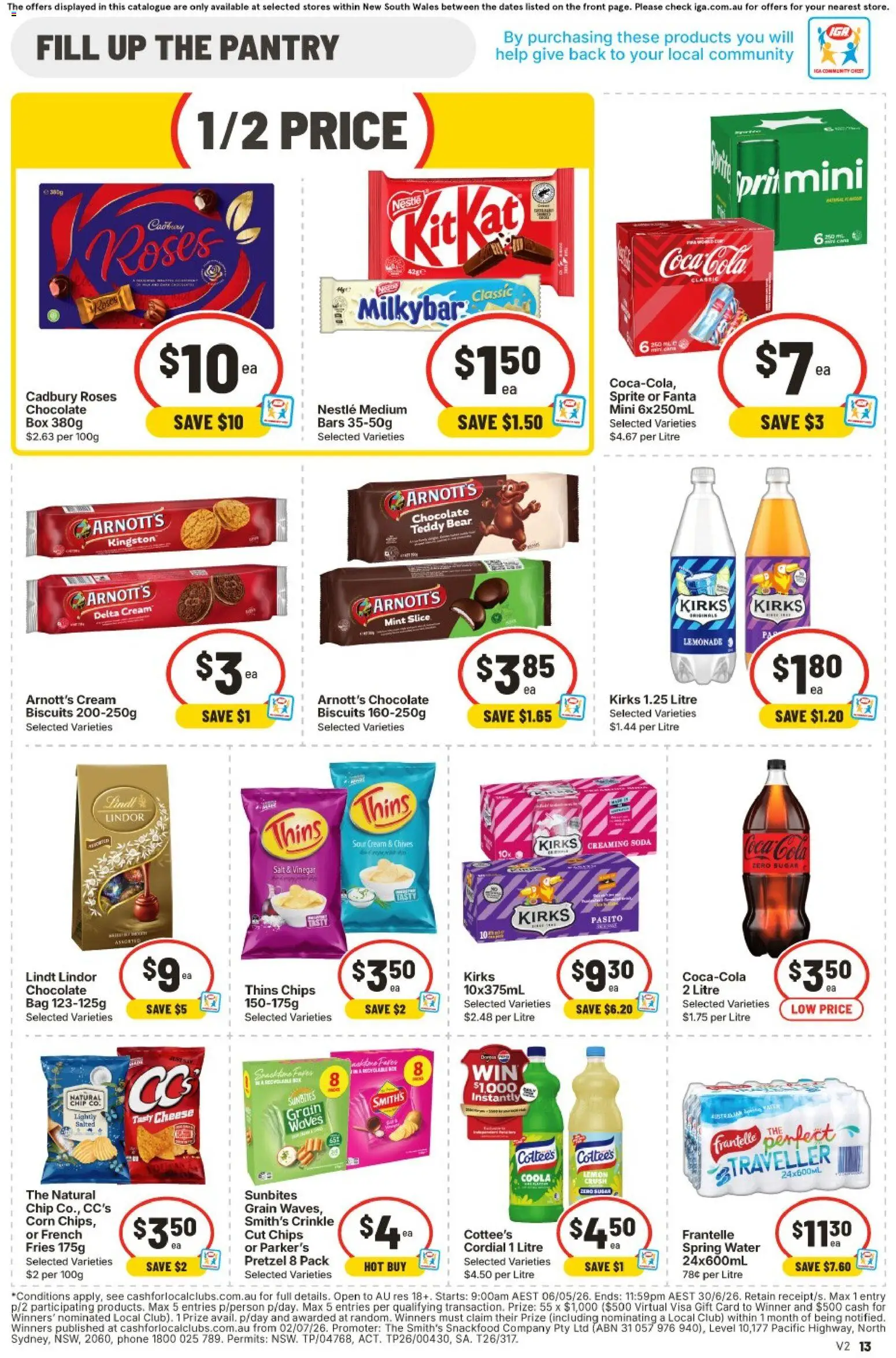 IGA catalogue - valid from 10.06.2026 | Page: 12 | Products: Box, Cheese, Water, Bag