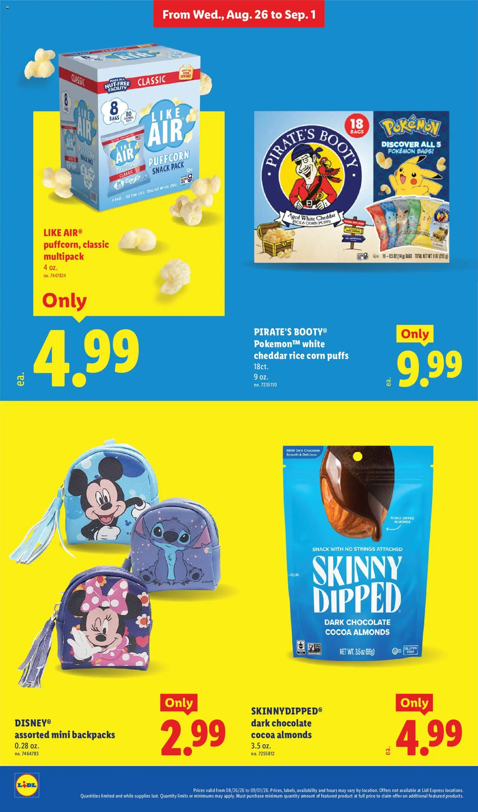 Lidl Weekly Ad - valid from 08/26/2026 | Page: 20 | Products: Corn, Almonds, Cocoa, Rice