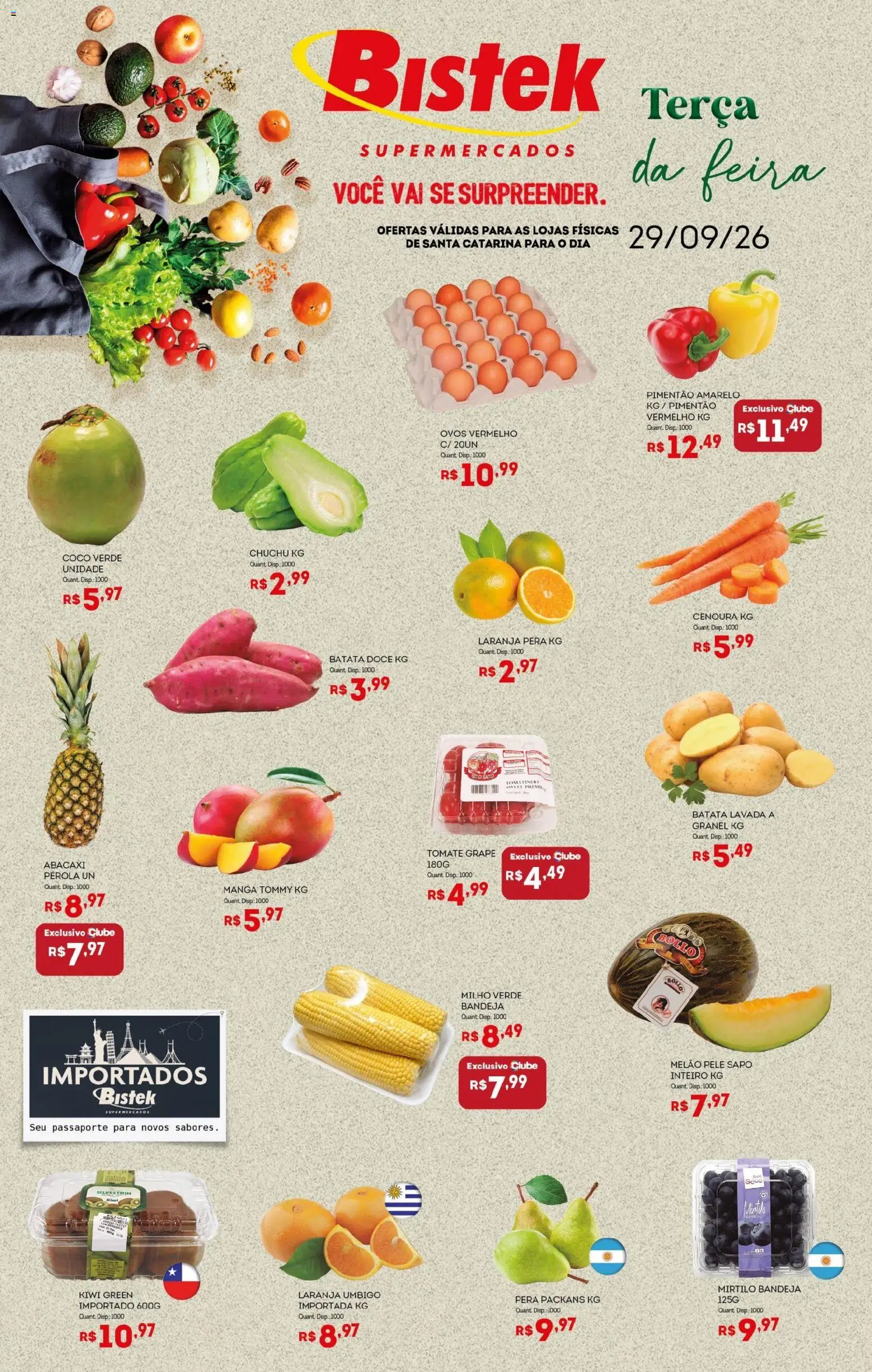 Bistek Supermercados Terça-feira 29 Setembro