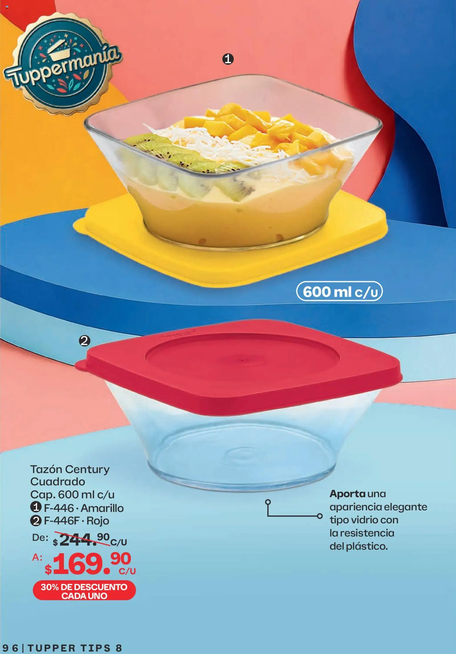 Nuevas ofertas de Tupperware válidas en toda la República Mexicana desde el 13/07/2026. ¡Encuentra las mejores ofertas en Tupperware catálogo! | Página: 96 | Productos: Tupper