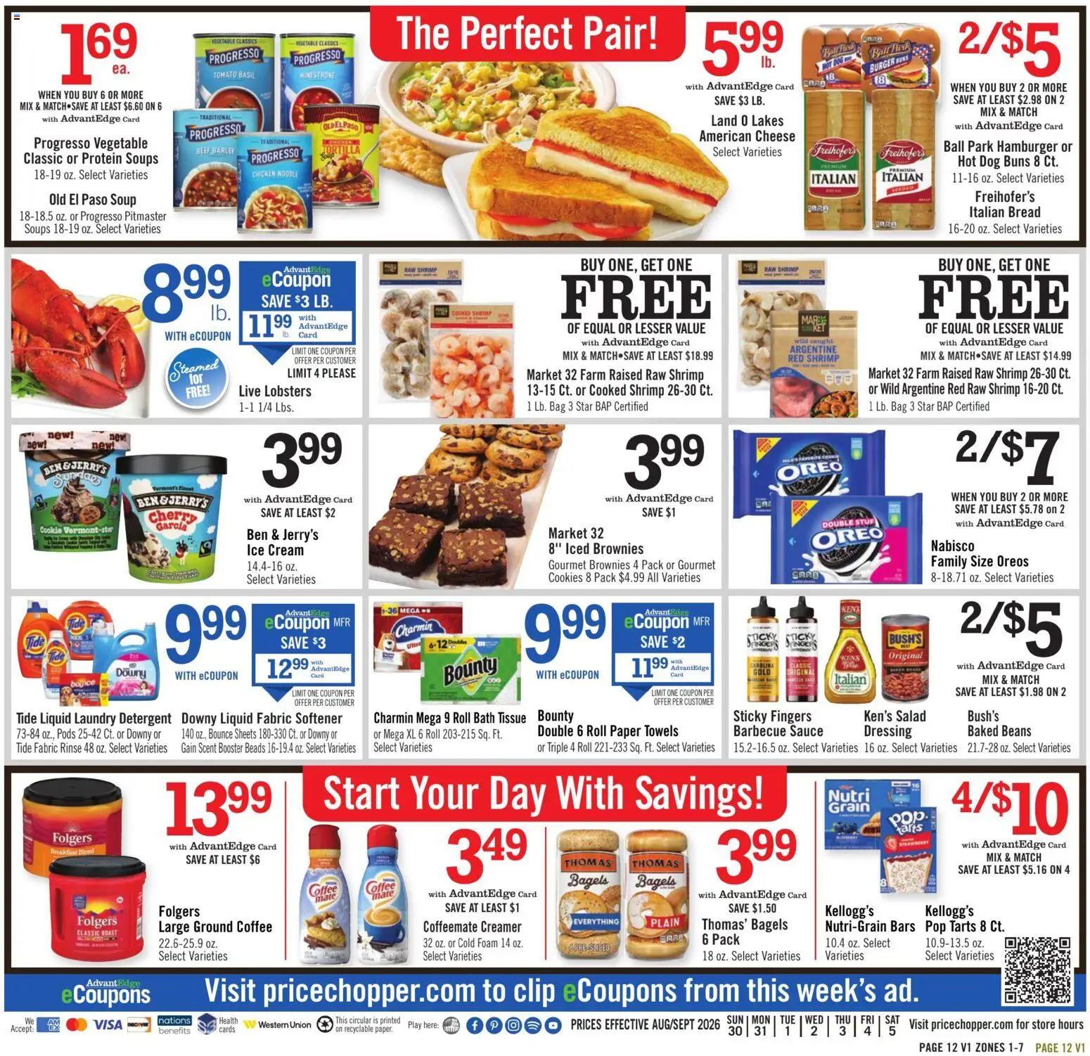 Price Chopper Weekly Ad - valid from 08/30/2026 | Page: 12 | Products: Soups, Bath, Detergent, Dressing