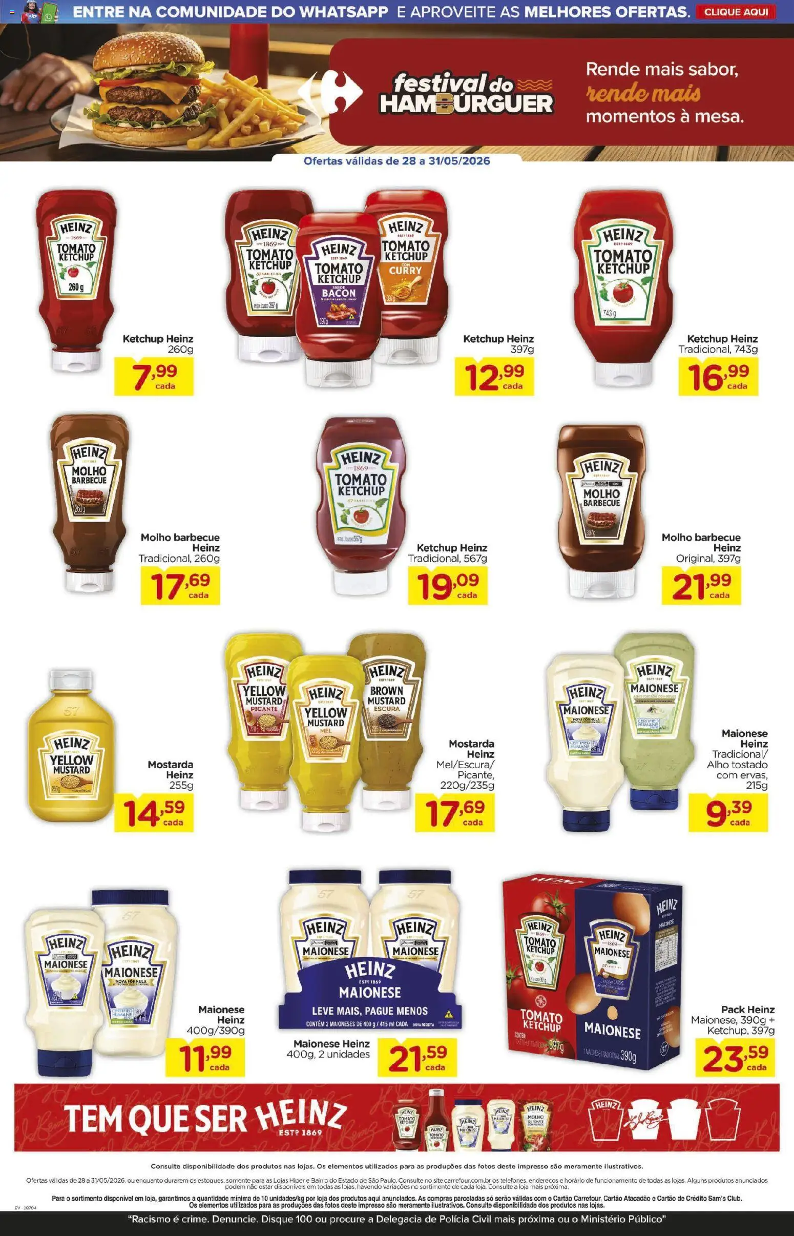 Carrefour Folheto - válido de 28.05.2026 | Página: 6 | Produtos: Alho, Ketchup, Curry, Maionese