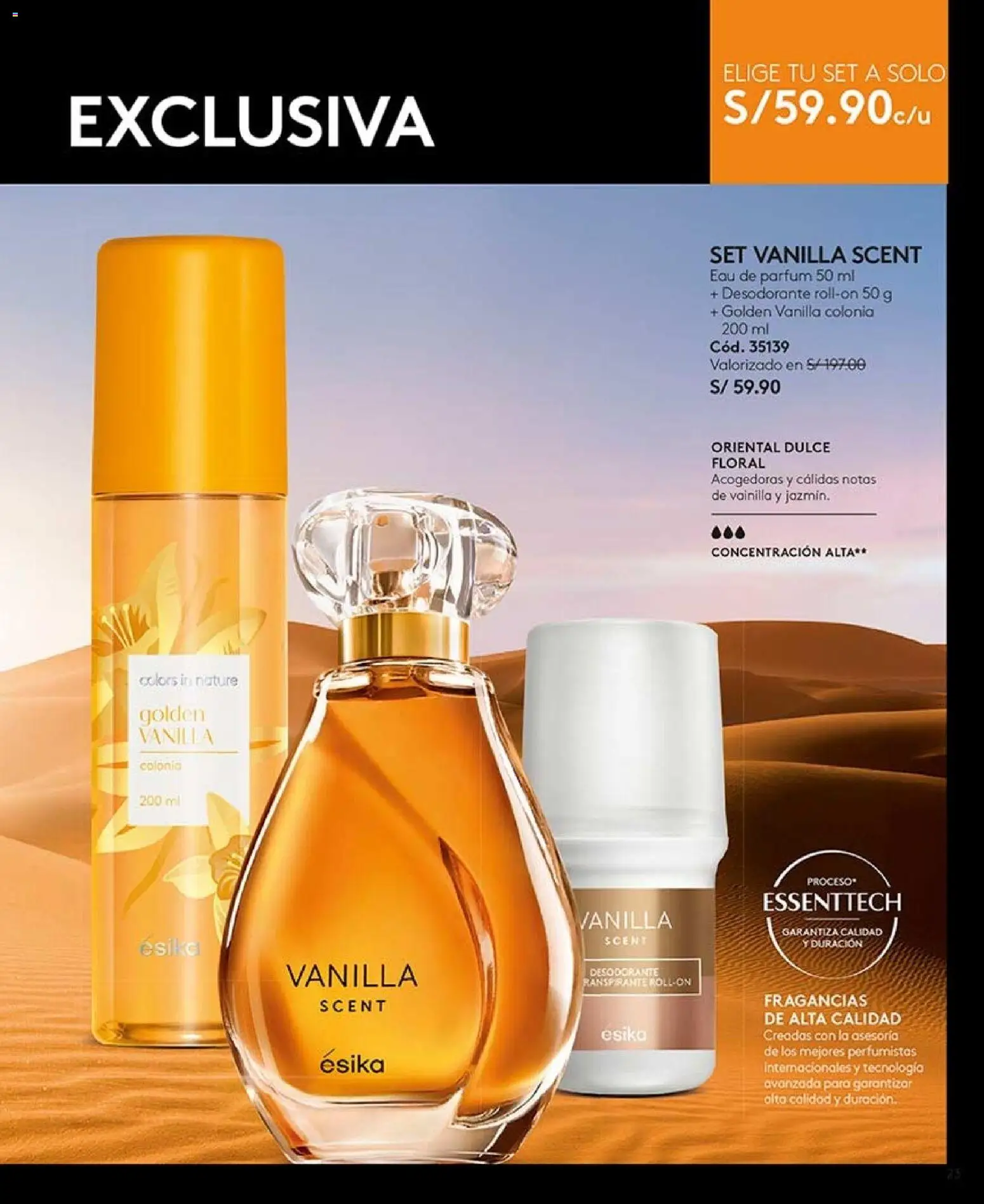 Catálogo Ésika válido desde 11/07/2026 | Página: 23 | Productos: Desodorante, Vainilla