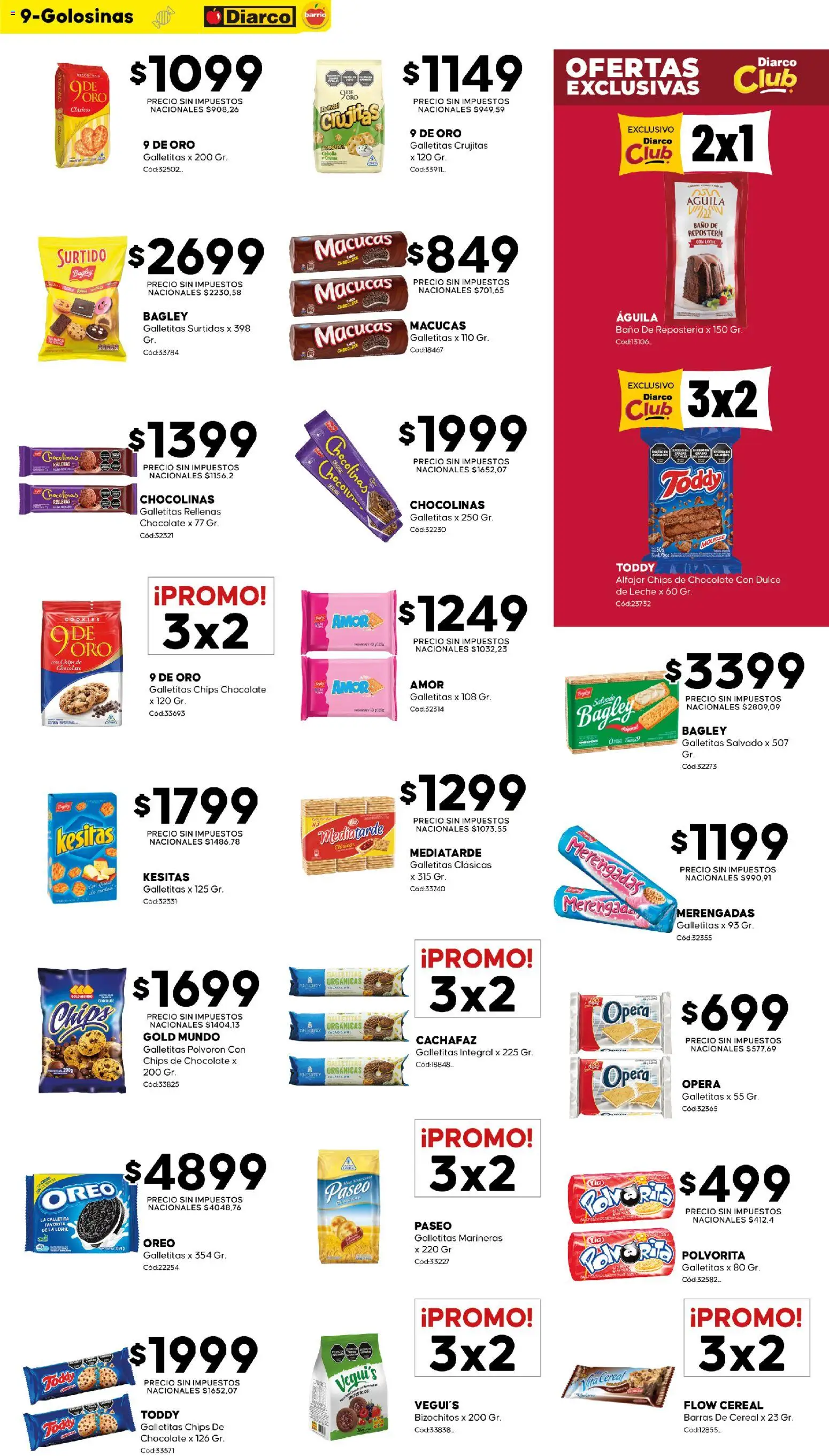 Diarco - Ofertas Diarco Barrio │ válido desde el 17/08/2026 | Página: 9 | Productos: Baño, Mousse, Leche, Crema