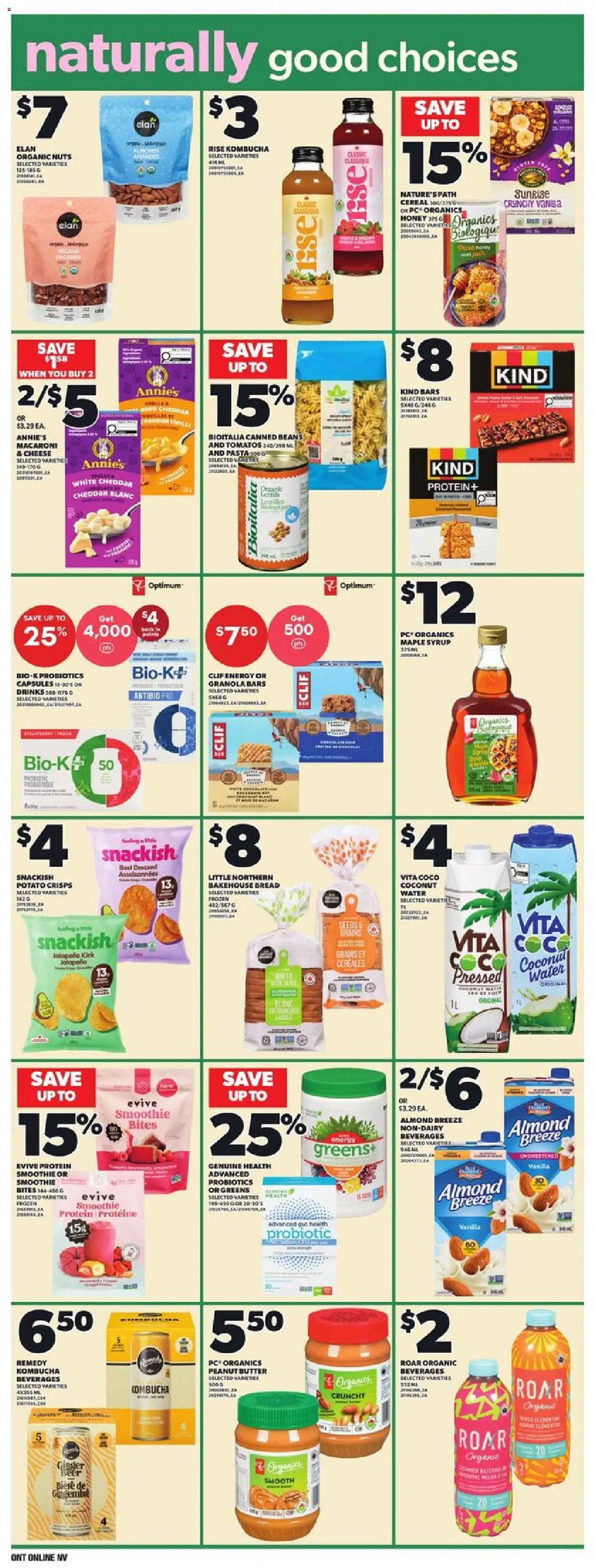 Loblaws flyer valid from Jul 23, 2026 | Page: 8 | Products: Pasta, Nuts, PC, Bread