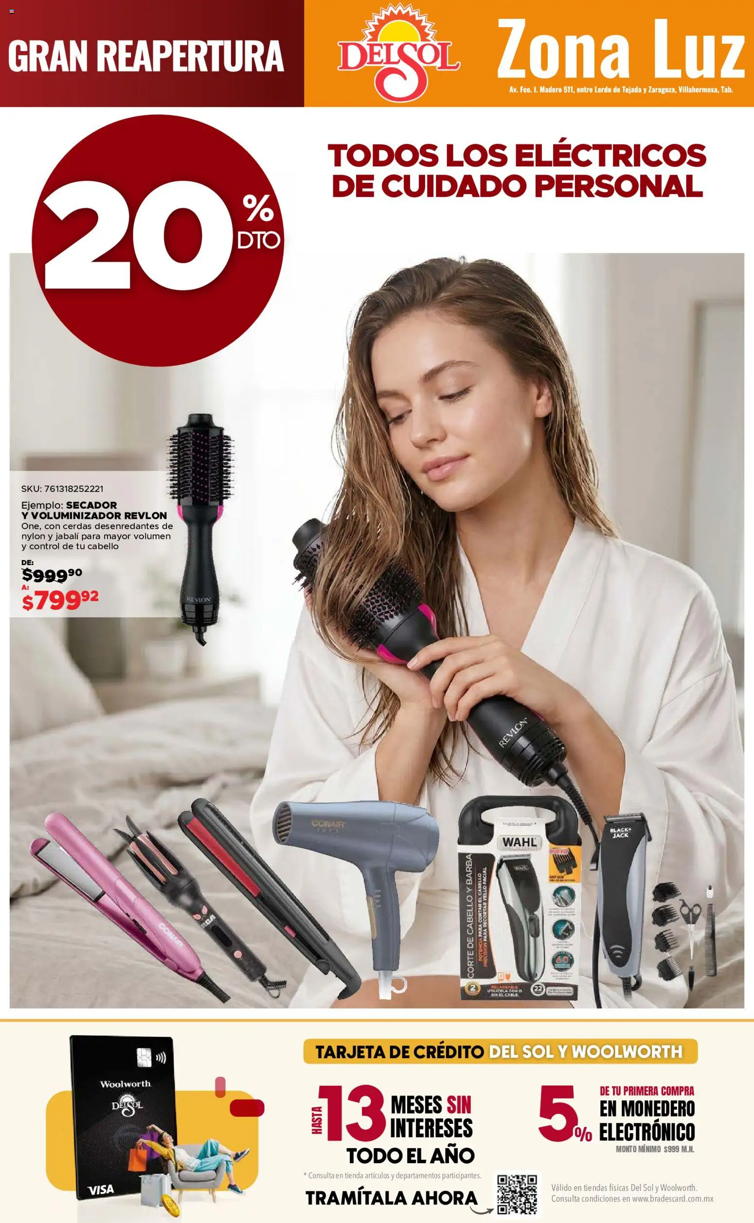 Nuevas ofertas de Del Sol y Woolworth válidas en toda la República Mexicana desde el 14/08/2026. ¡Encuentra las mejores ofertas en Del Sol y Woolworth katalog 4 Días de Grandes Promociones! | Página: 20 | Productos: Monedero