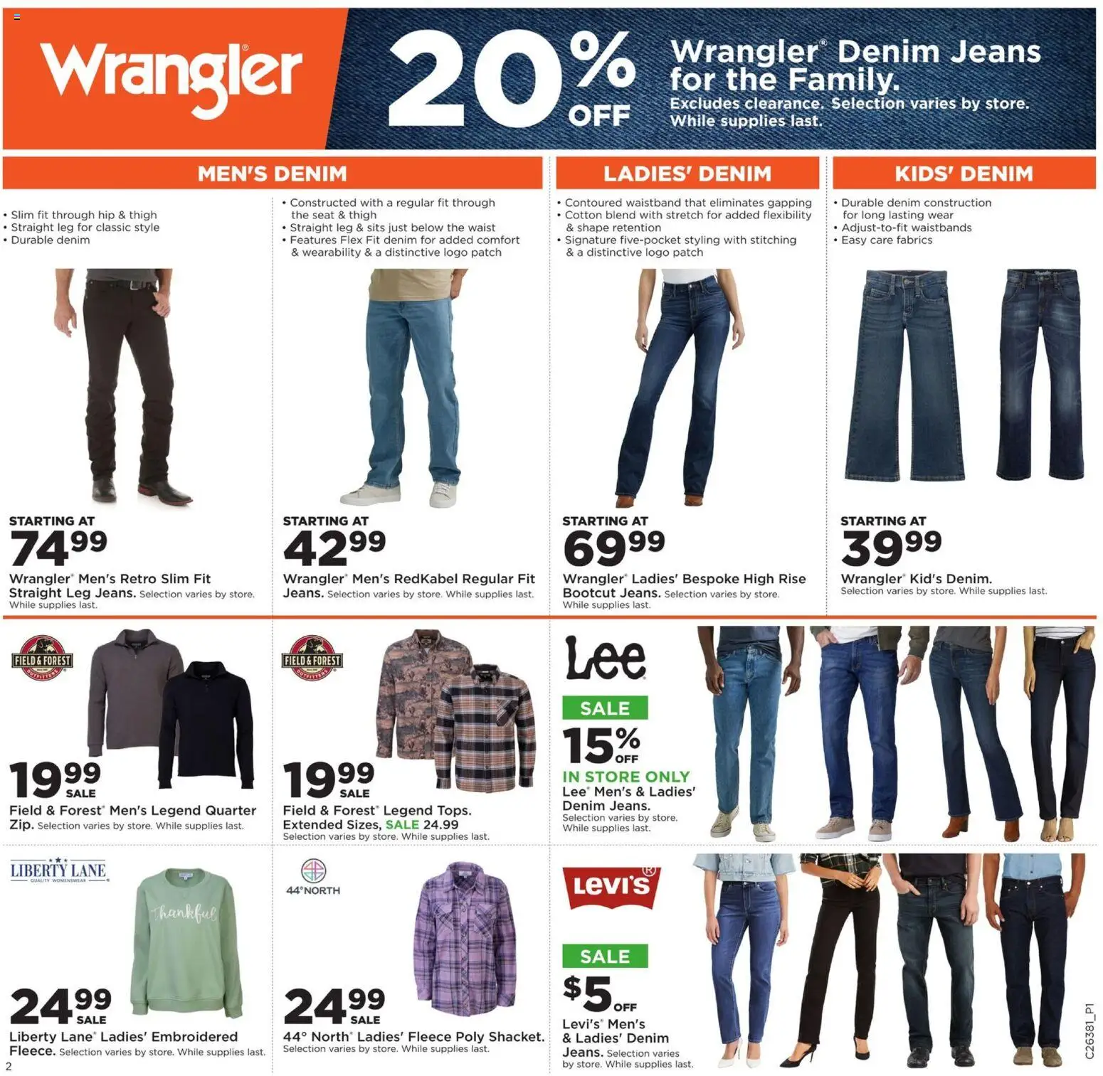 Mills Fleet Farm Weekly Ad - valid from 09/14/2026 | Page: 3 | Products: Jeans