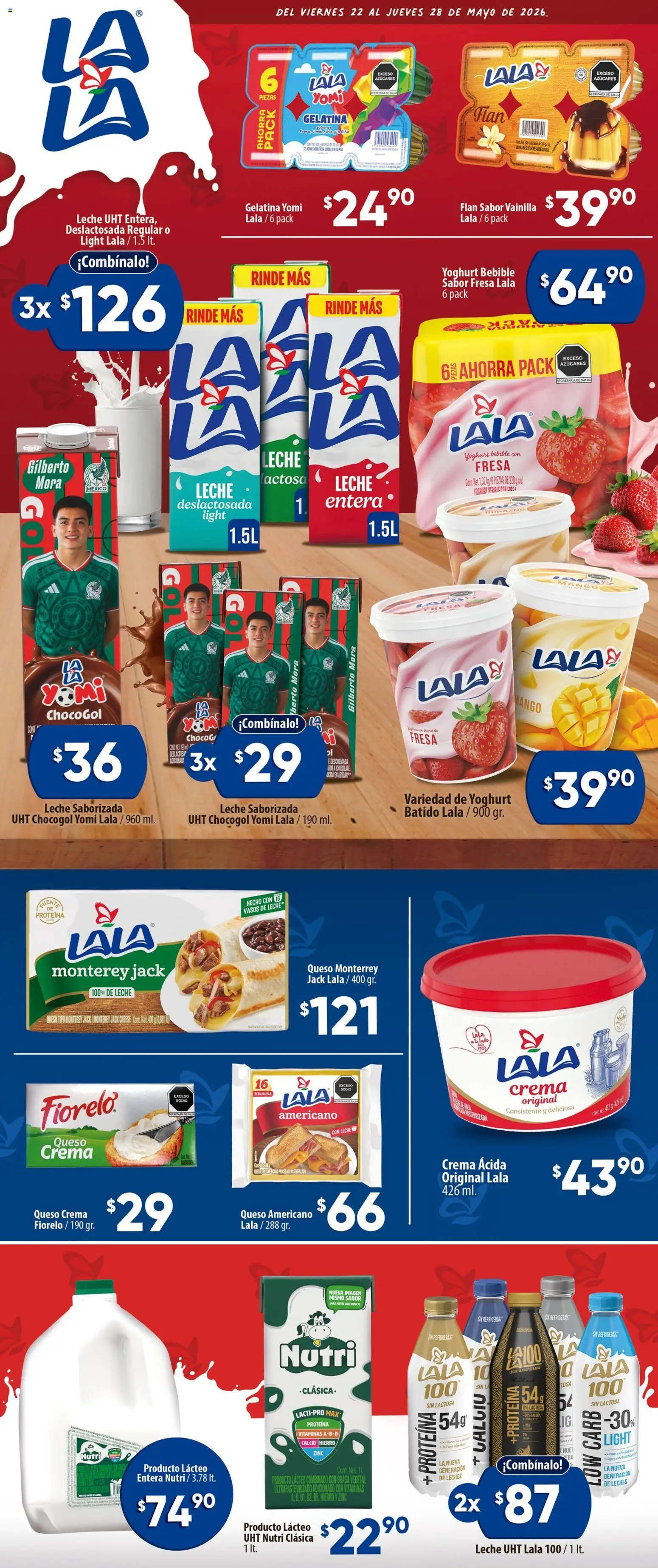 Nuevas ofertas de Calimax válidas en toda la República Mexicana desde el 22.05.2026. ¡Encuentra las mejores ofertas en Calimax folleto Ensenada! | Página: 3 | Productos: Queso crema, Mango, Uva, Piña