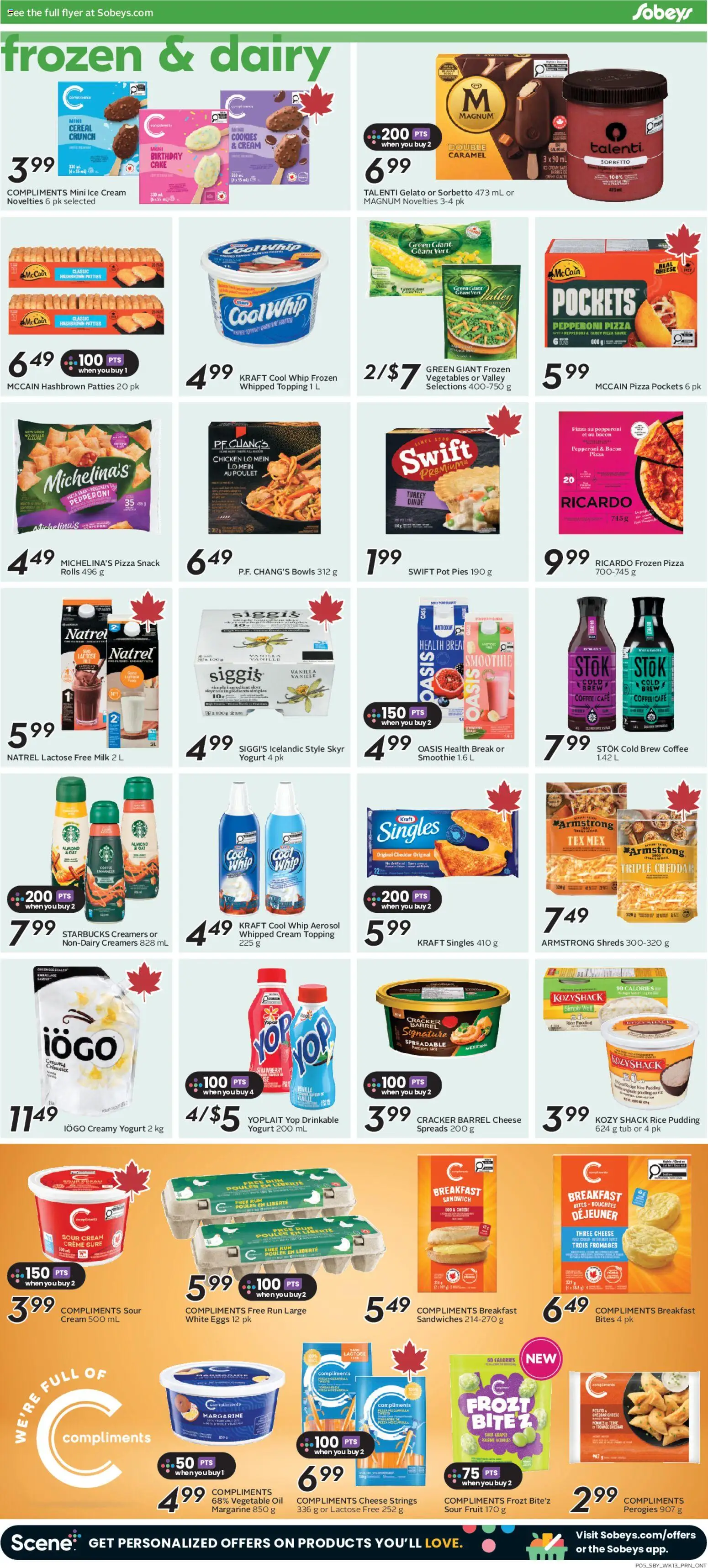 Sobeys flyer valid from Jul 23, 2026 | Page: 8 | Products: Bacon, Magnum, Smoothie, Cheese