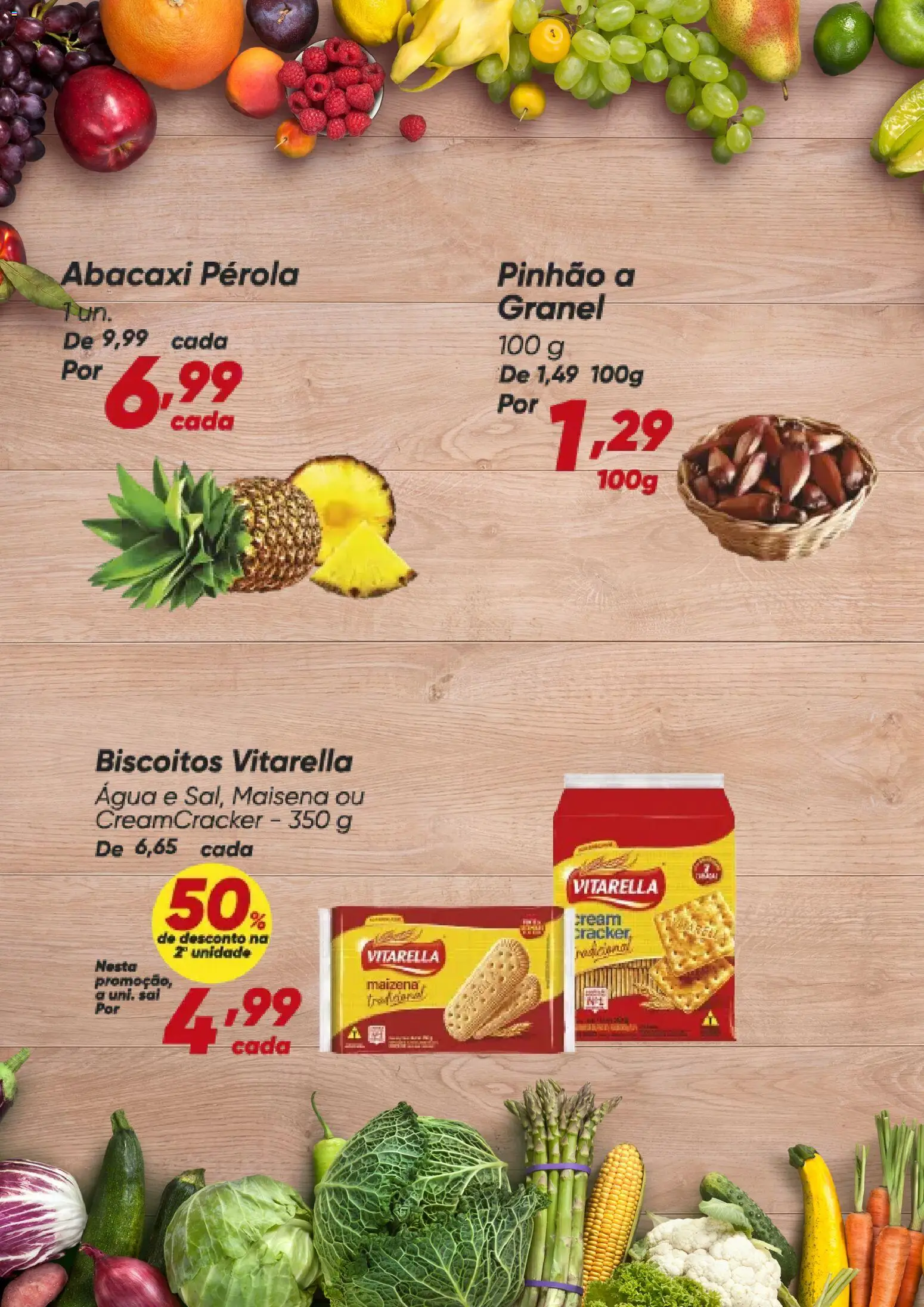 Dia Folheto - válido de 04.06.2026 | Página: 2 | Produtos: Abacaxi, Biscoitos, Sal