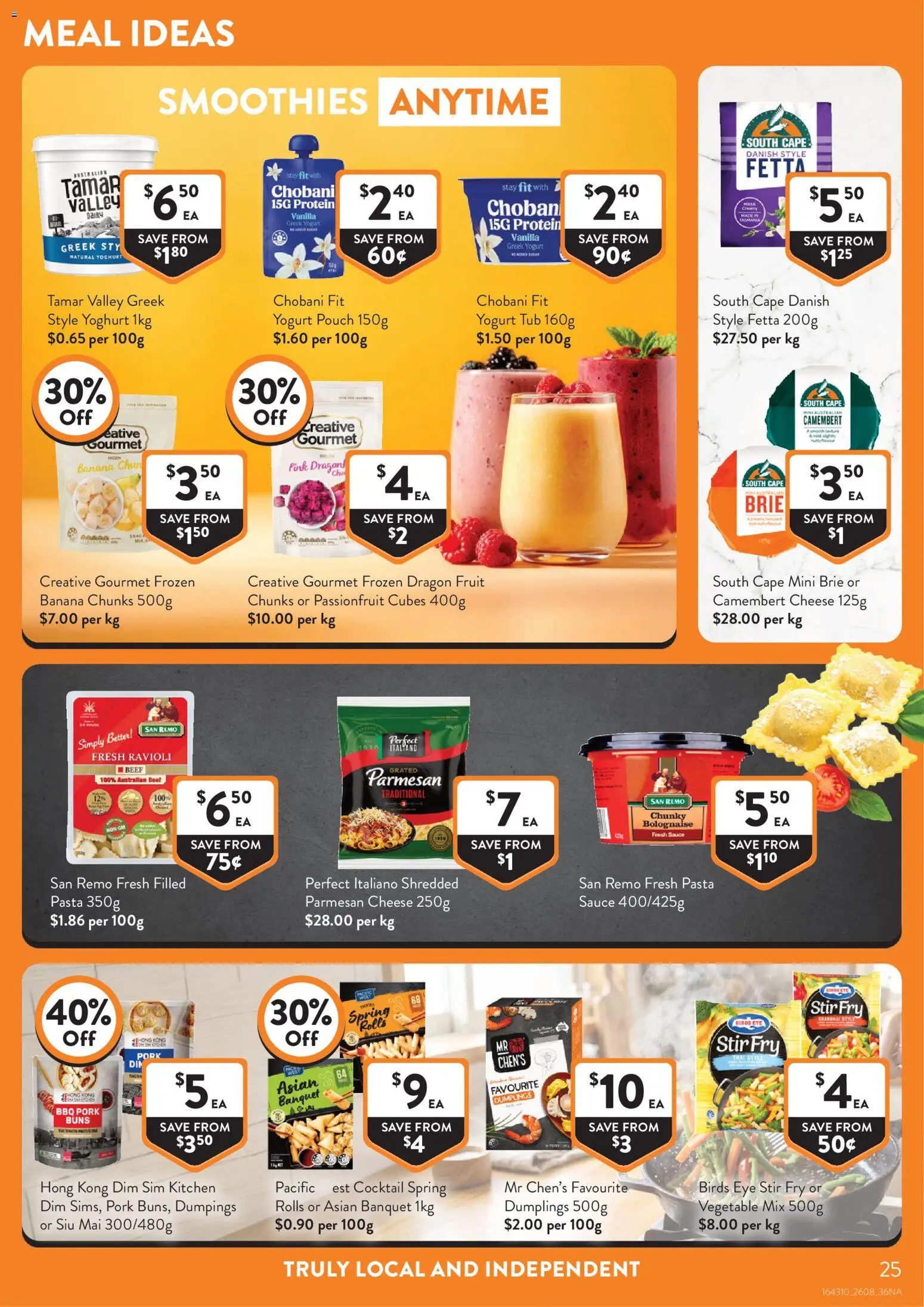 Foodworks catalogue - valid from 26/08/2026 | Page: 25 | Products: Cheese, Pasta, Vegetable mix, Vanilla
