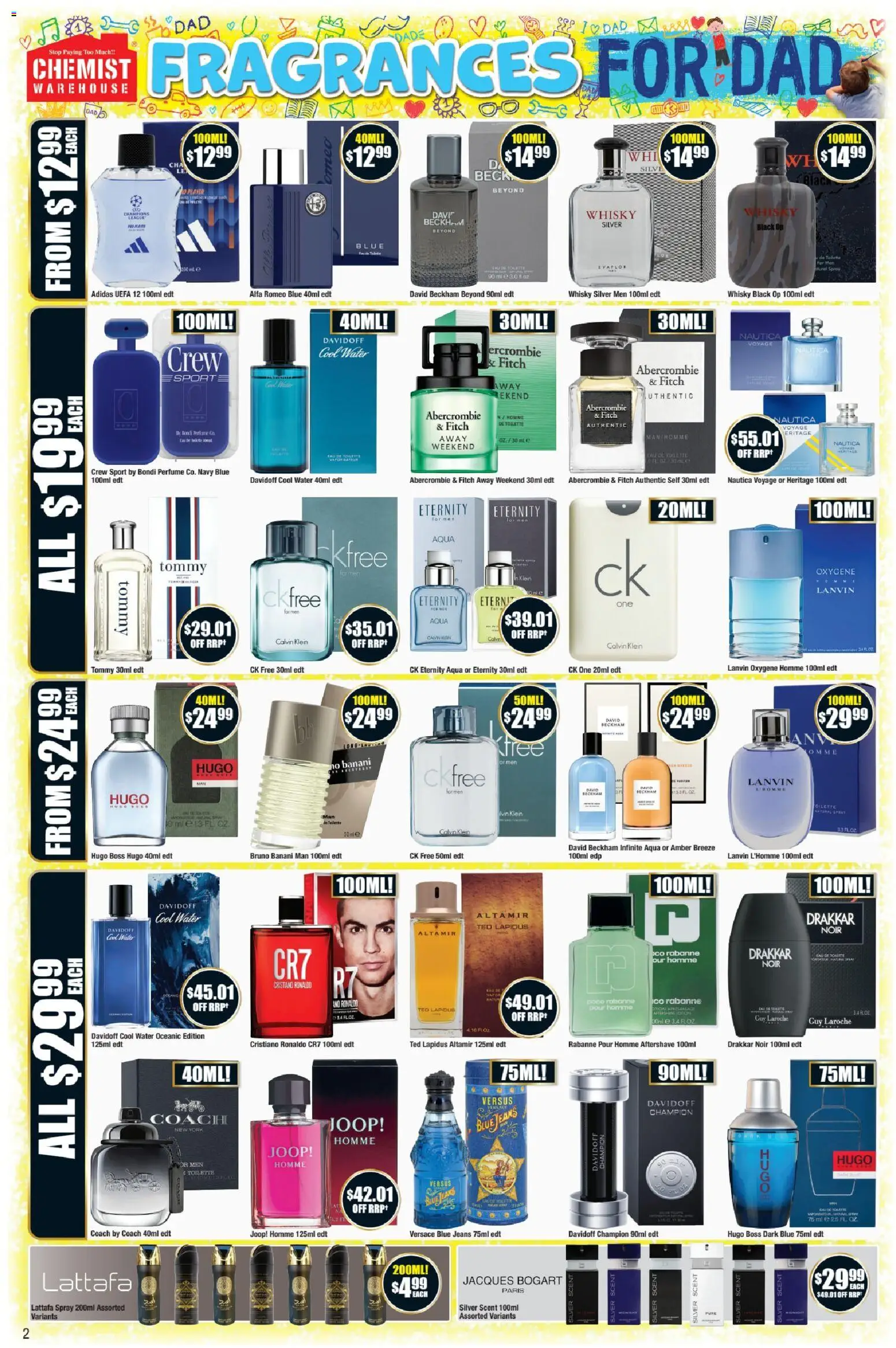 Chemist Warehouse catalogue - valid from 20/08/2026 | Page: 2 | Products: Perfume, Water, Jeans, Player