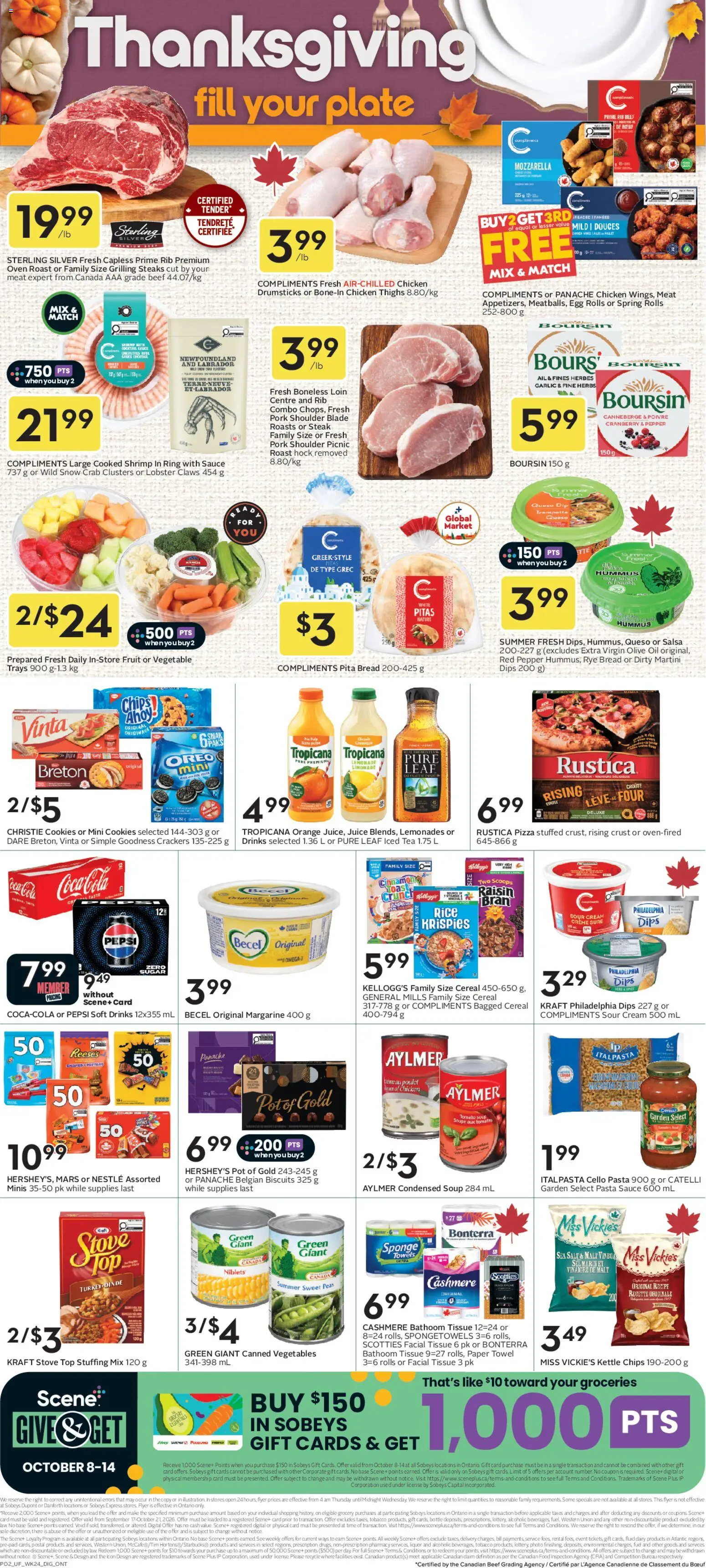 Sobeys flyer valid from Oct 8, 2026 | Page: 3