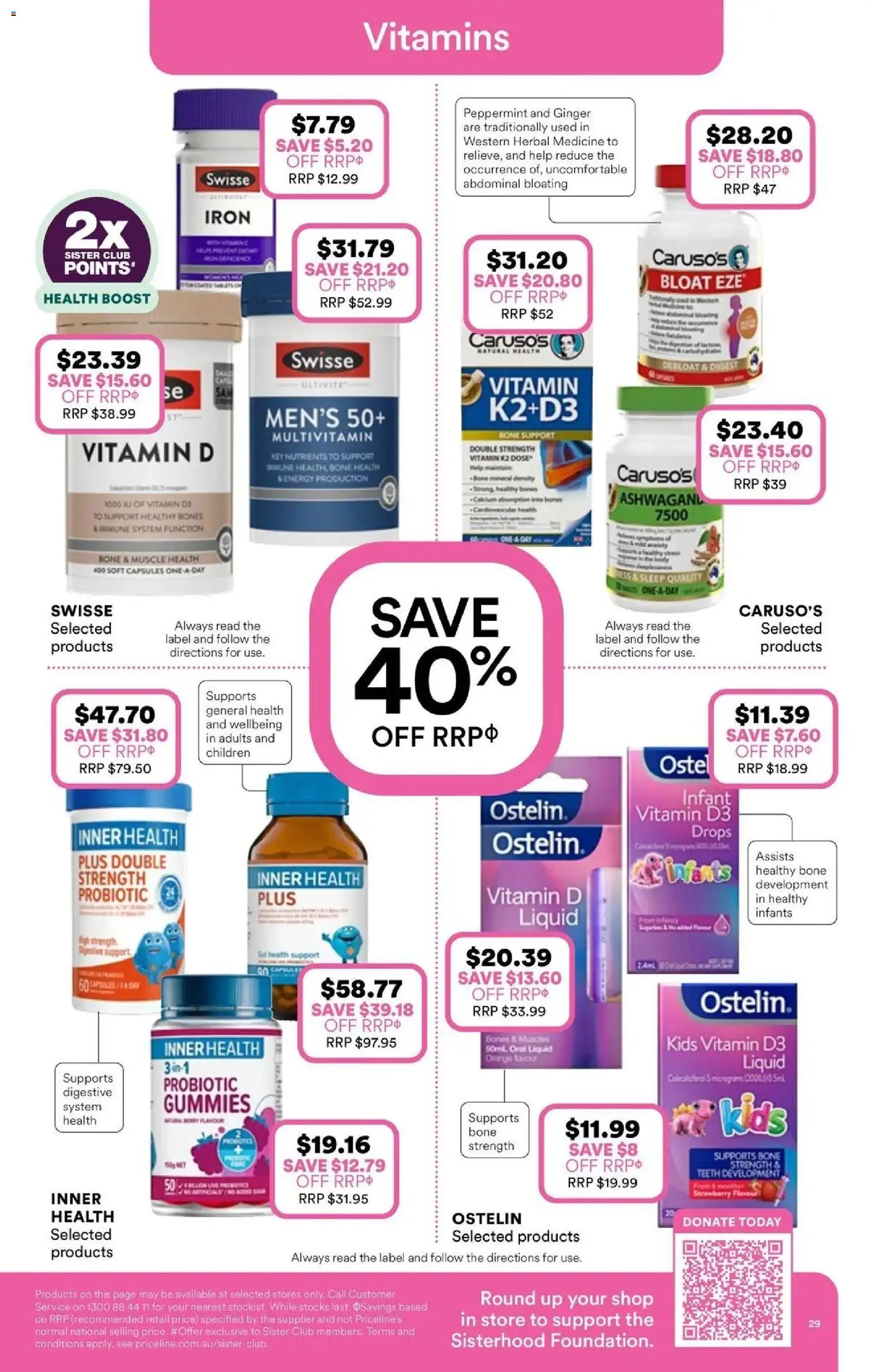 Priceline Pharmacy catalogue - valid from 08.04.2026 | Page: 29 | Products: Ginger, Multivitamin, Iron, Vitamin
