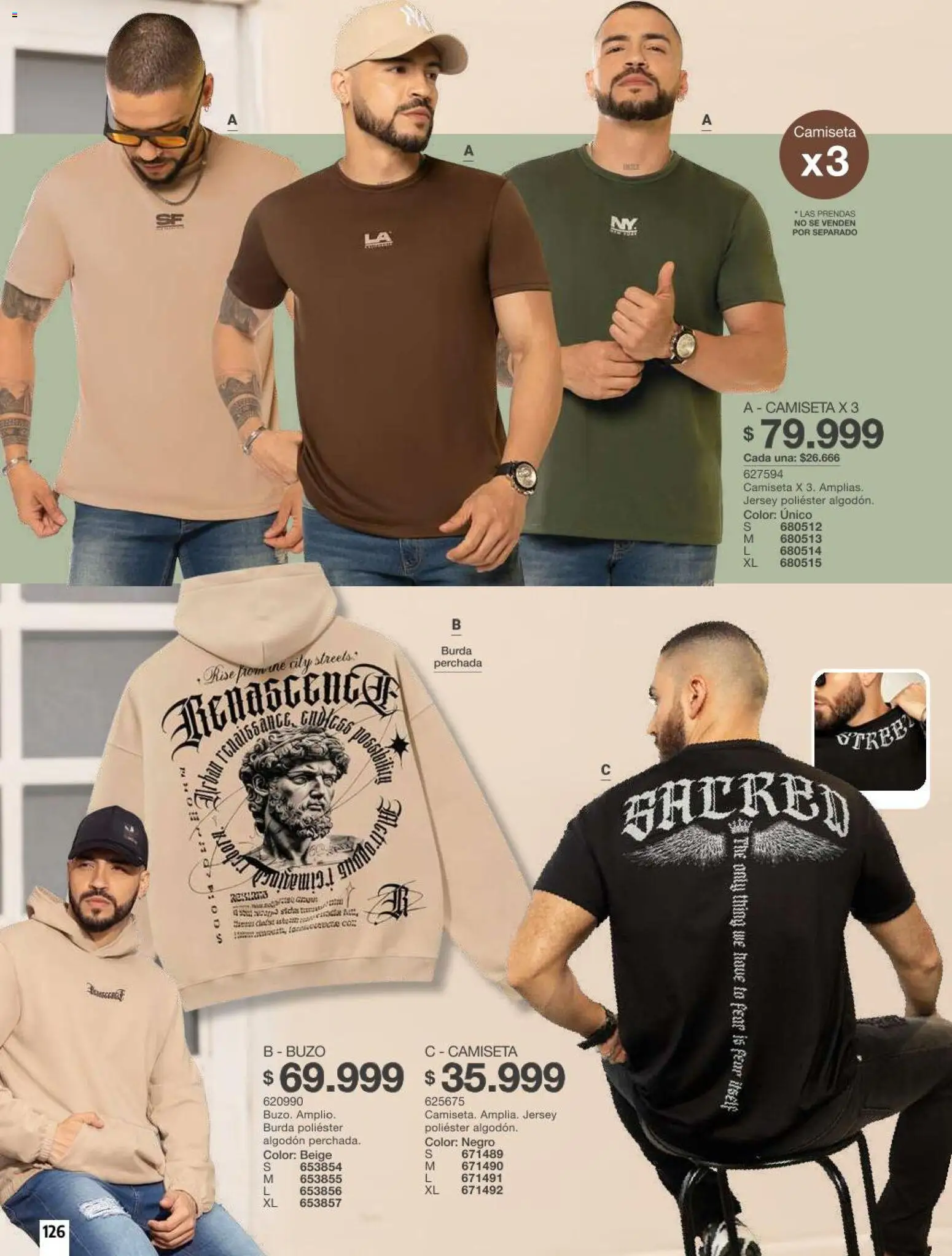 Carmel revista - valida desde el 11/08/2026 | Página: 126 | Productos: Algodón, Buzo, Camiseta