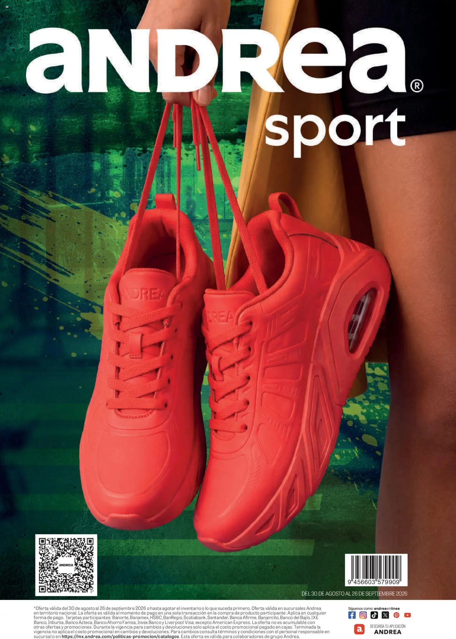 Nuevas ofertas de Andrea válidas en toda la República Mexicana desde el 30/08/2026. ¡Encuentra las mejores ofertas en Andrea - SPORT DAYS! | Página: 80 | Productos: Banco