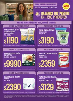 Vista previa Vea - Folleto Precios Bajos NOA válido desde el 30/09/2026 | Página: 2 | Productos: Papel higiénico, Cocina, Fideos, Crema