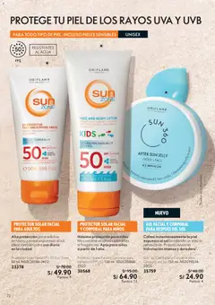Vista previa de folleto Oriflame catálogo - Campaña 6 de la Oriflame válido desde 18.04.2026 | Página: 72 | Productos: Protector solar